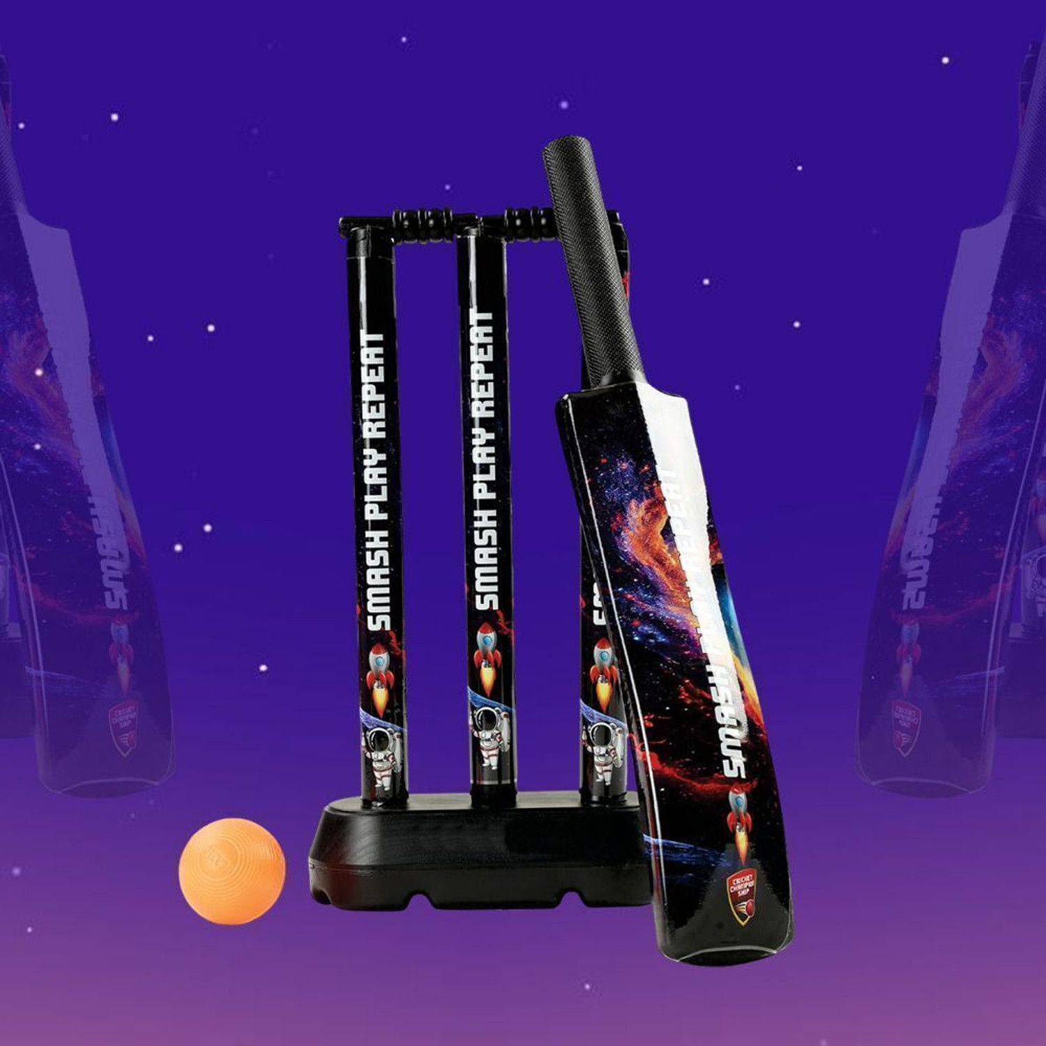 Image of MAD OVER TOYS Space Cricket Set Junior Party & Fun Board Game