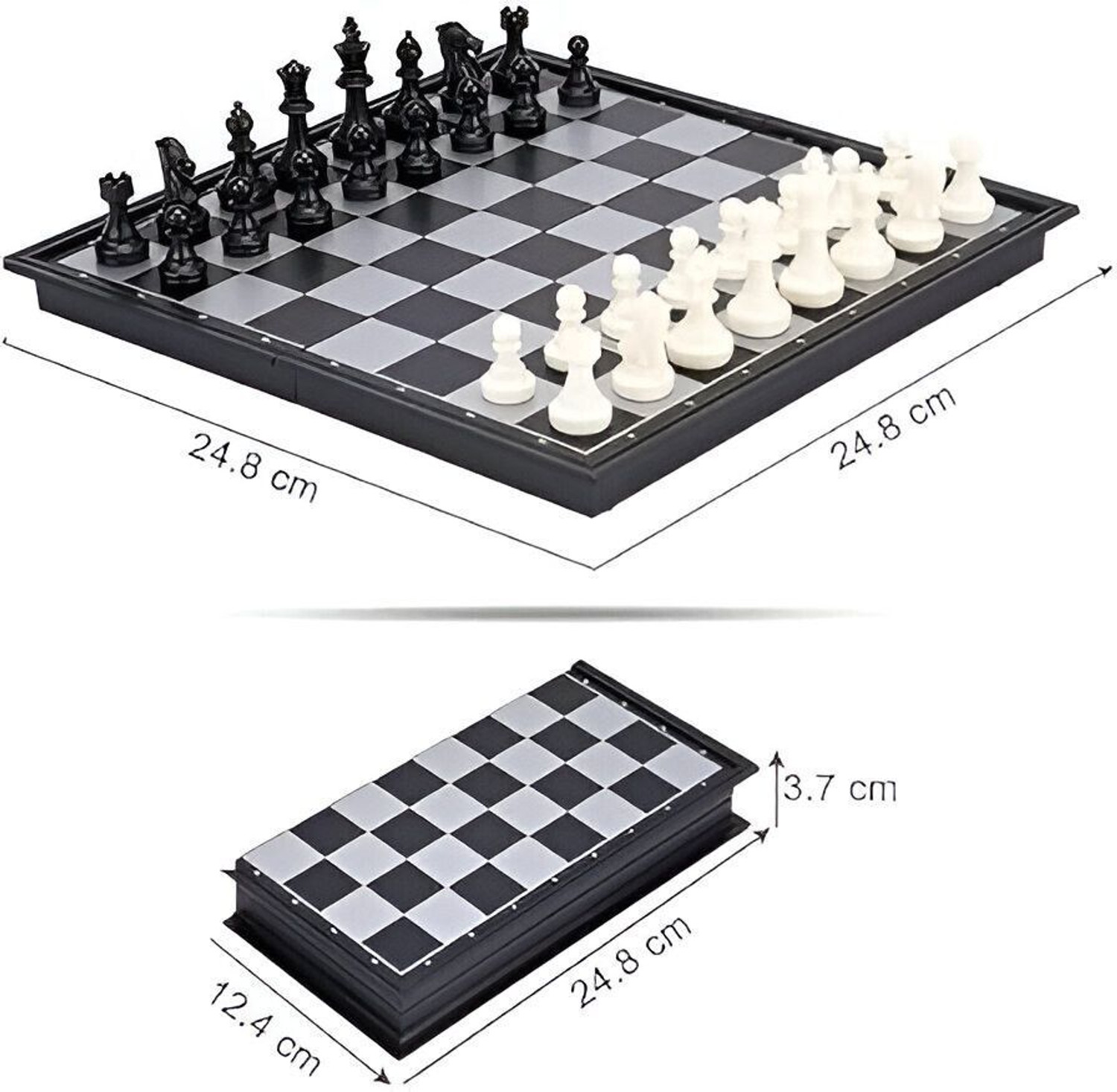 Image of Vally Portable Magnetic Chess Set- Brain Development Board Games Learning & Fun Educational Board Games