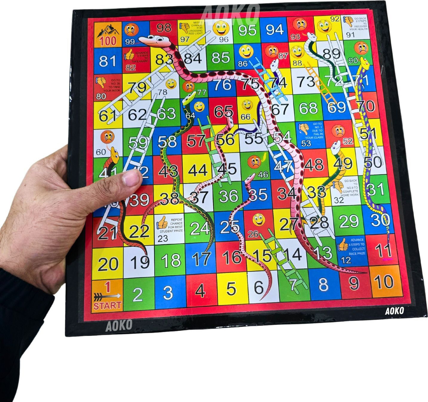 Image of AOKO COMBO of 2 Ludo And Chess + Ludo Snakes & Ladders Size 12x12 Inches Party & Fun Board Game