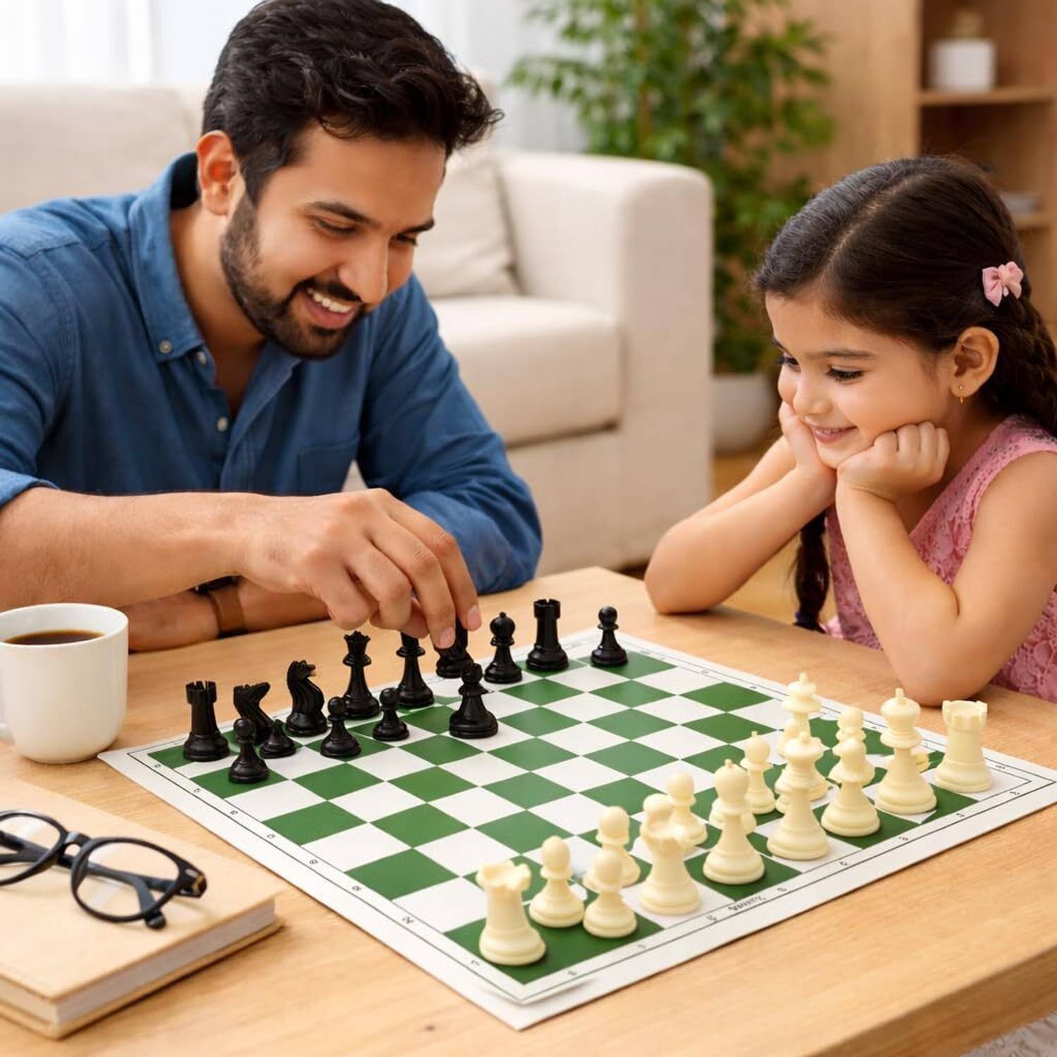 ANANTHI 18x18 Inch Chess Set with Mat & Bag - Image 4