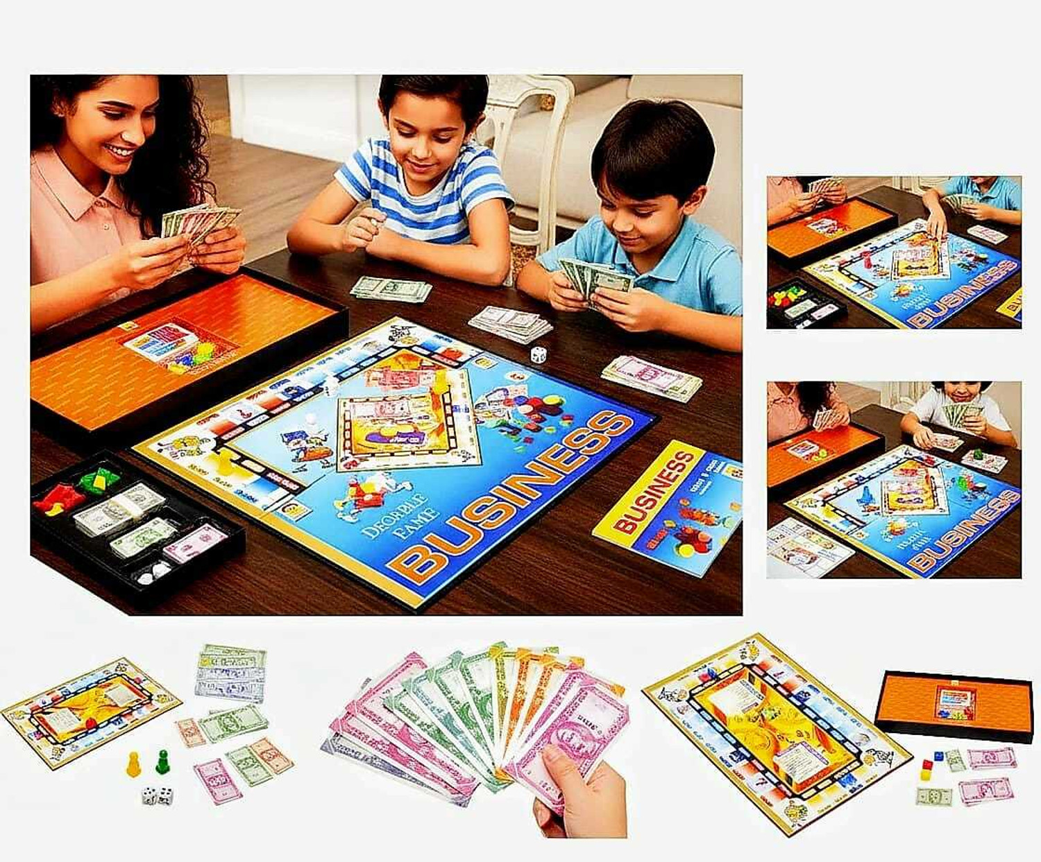 Image of KRISHIVALAYA Gold Business Game for Kids And Adults. Money & Assets Board Game