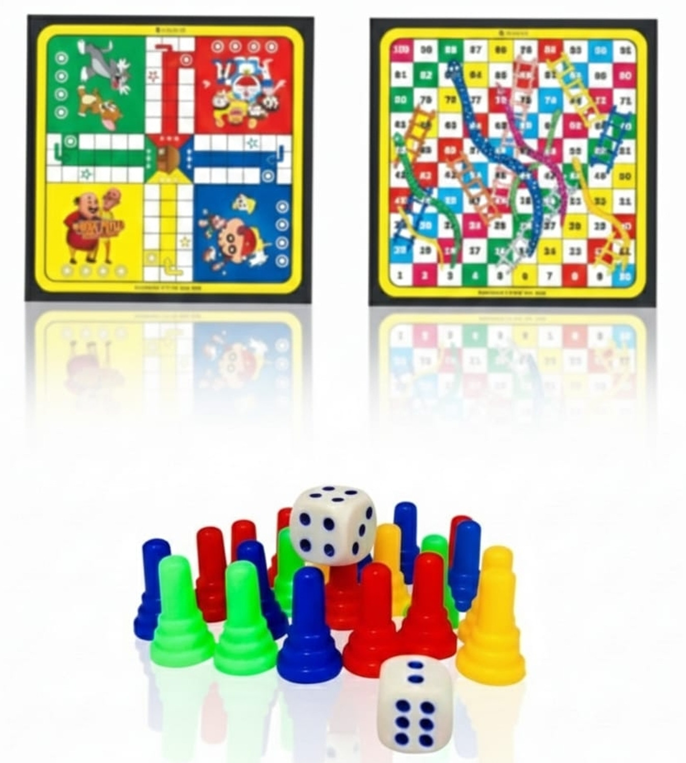 Image of aunique kids ludo and snake 2 in 1 board game for kids, family and youth Educational Board Games