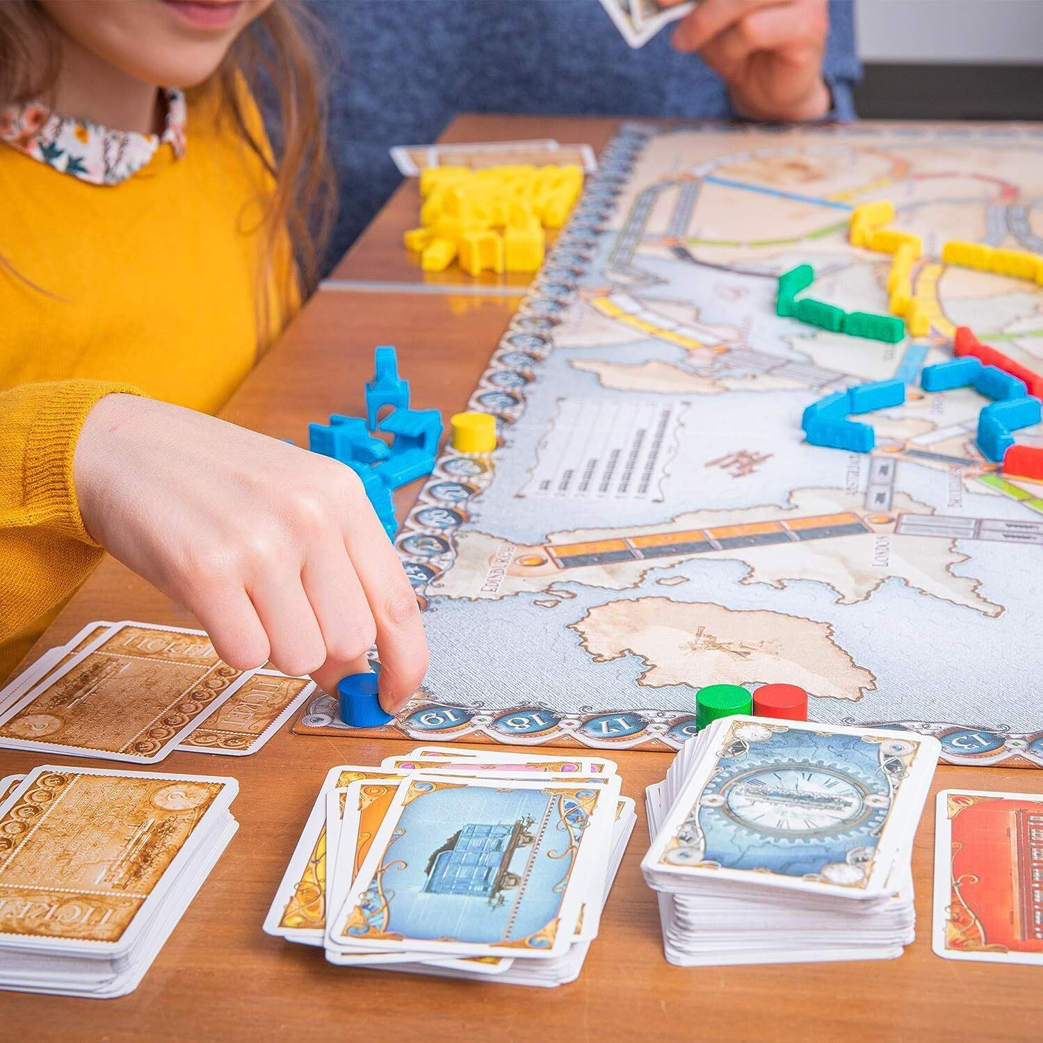 Image of TMA ENTERPRISES Ticket to Ride Europe Board Game Party & Fun Board Game