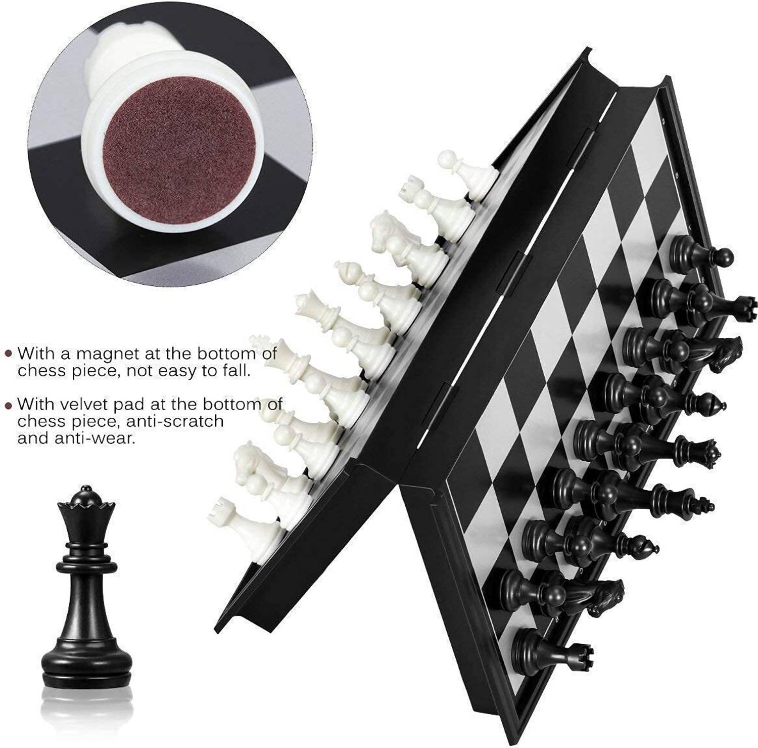 Chocozone Foldable Magnetic Chess Game (10 inch) - Image 5