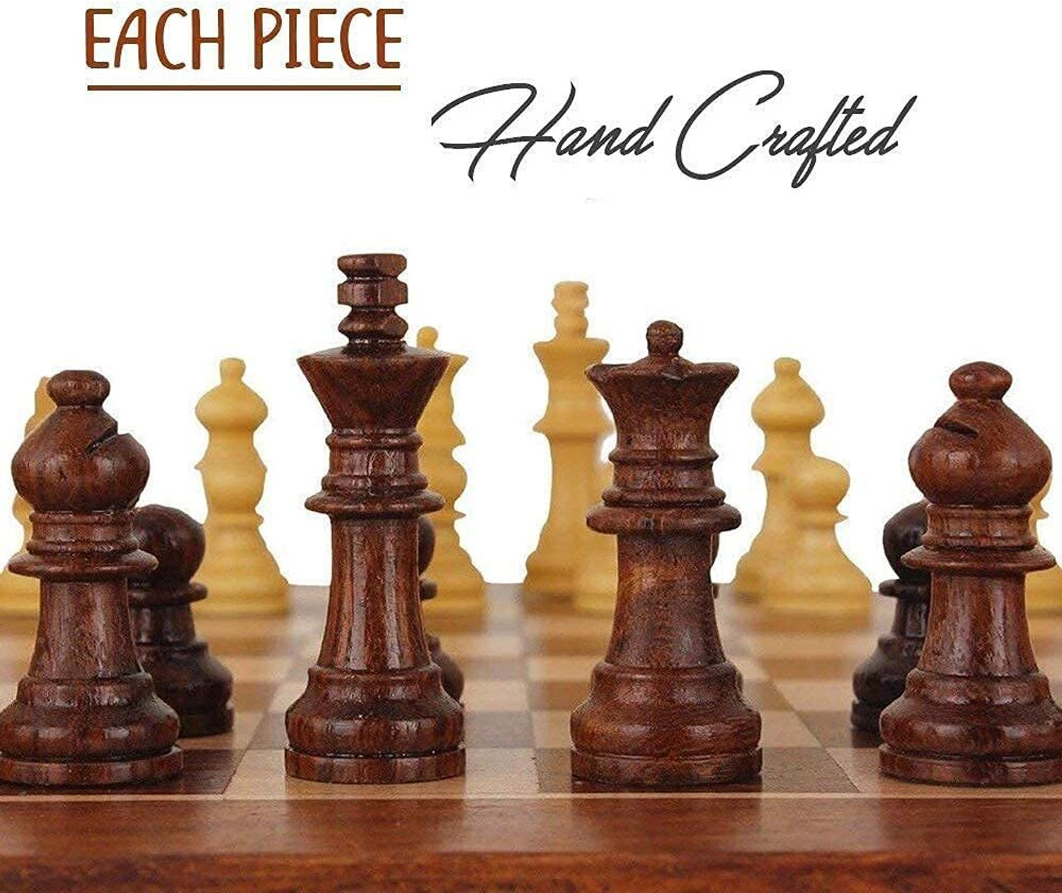 Image of DHARNIX Magnetic Chess Board, Travel Chess Set with Folding Board for Kids and Adults Educational Board Games