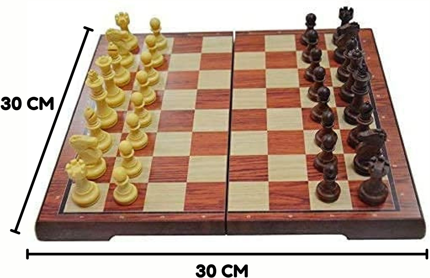 Image of DHARNIX Magnetic Chess Board, Travel Chess Set with Folding Board for Kids and Adults Educational Board Games