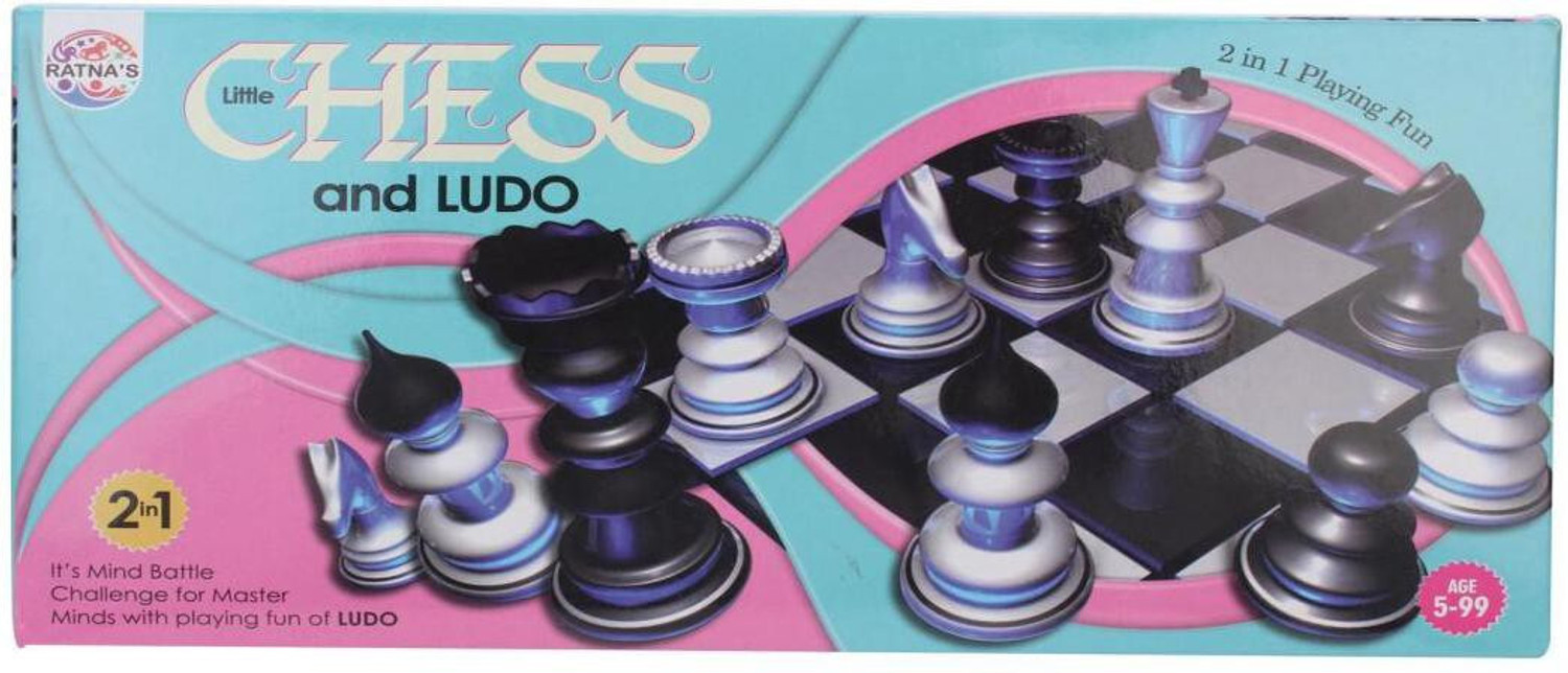Image of Ratnas LITTLE CHESS AND LUDO Strategy & War Board Game