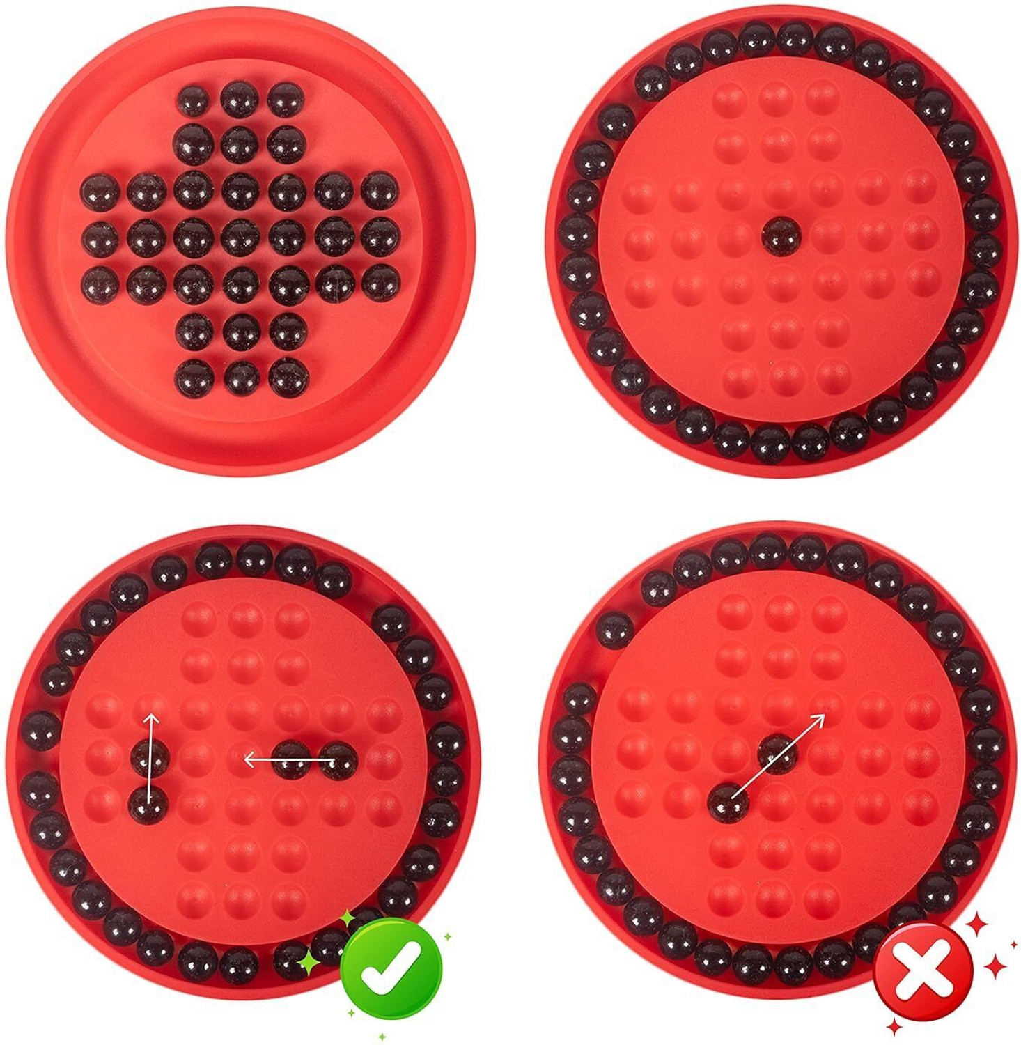Image of T Essentials Brainvita Game | Skill Building & Strategy Game Board Game | Age 4+ Party & Fun Board Game