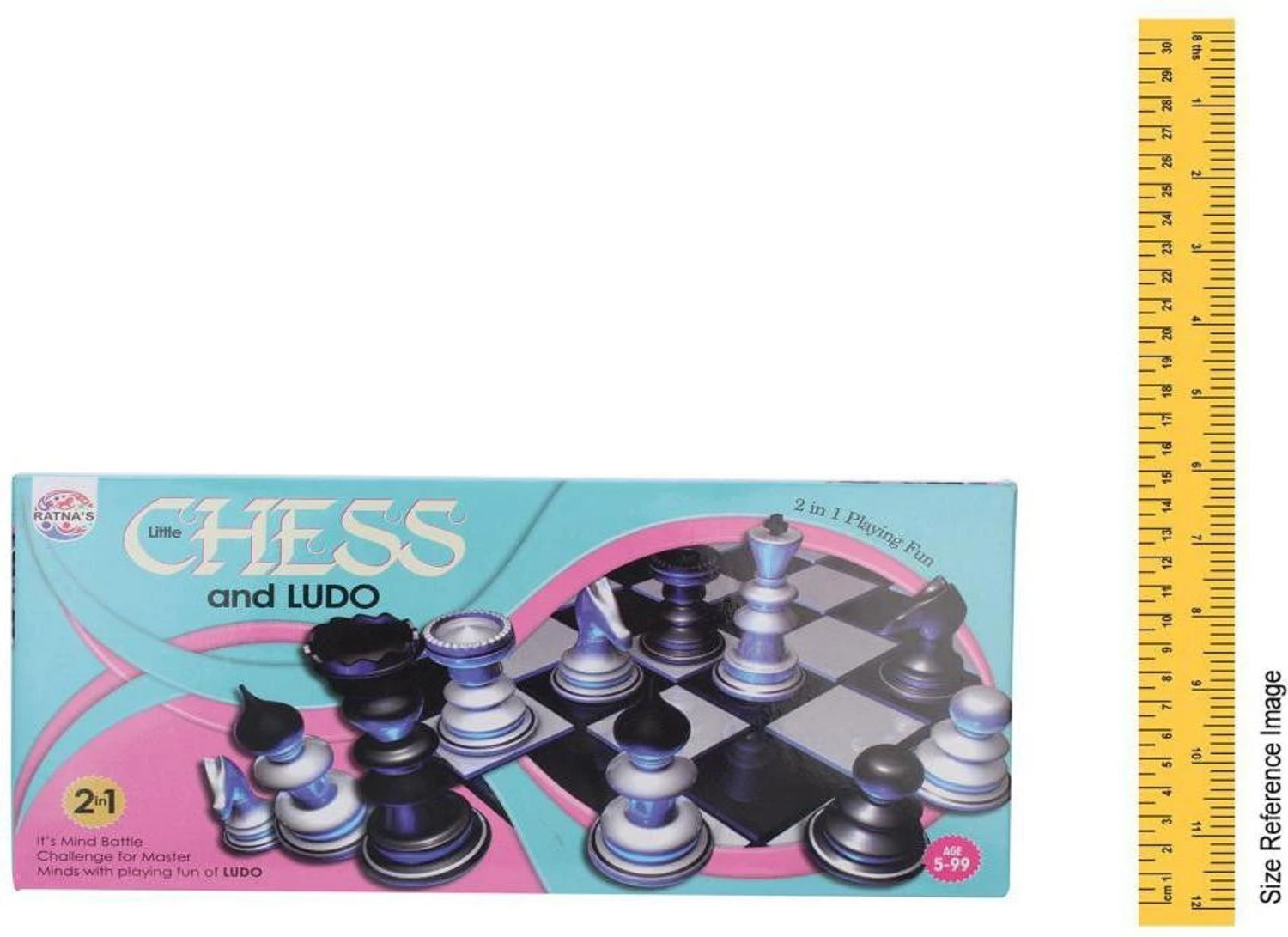 Image of Ratnas LITTLE CHESS AND LUDO Strategy & War Board Game