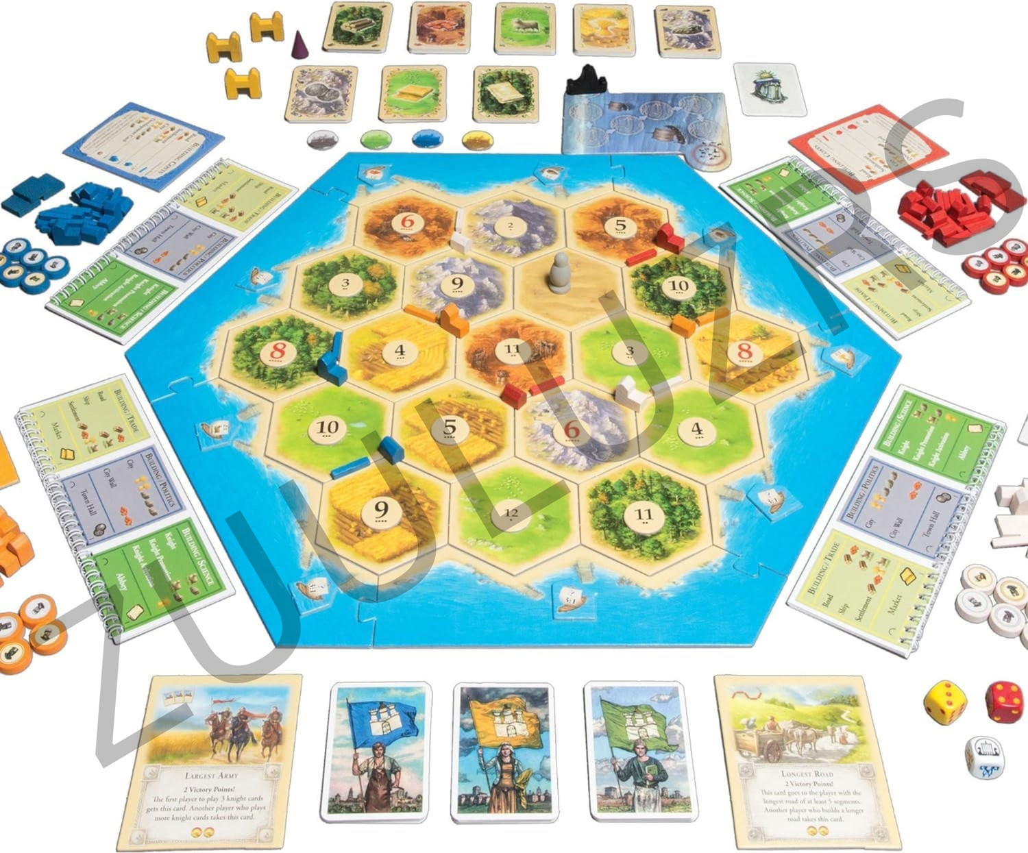 Image of Zuuluzrs Catan 5Th Edition Cities and Knights Board Game For 5 To 6 Players Strategy & War Board Game