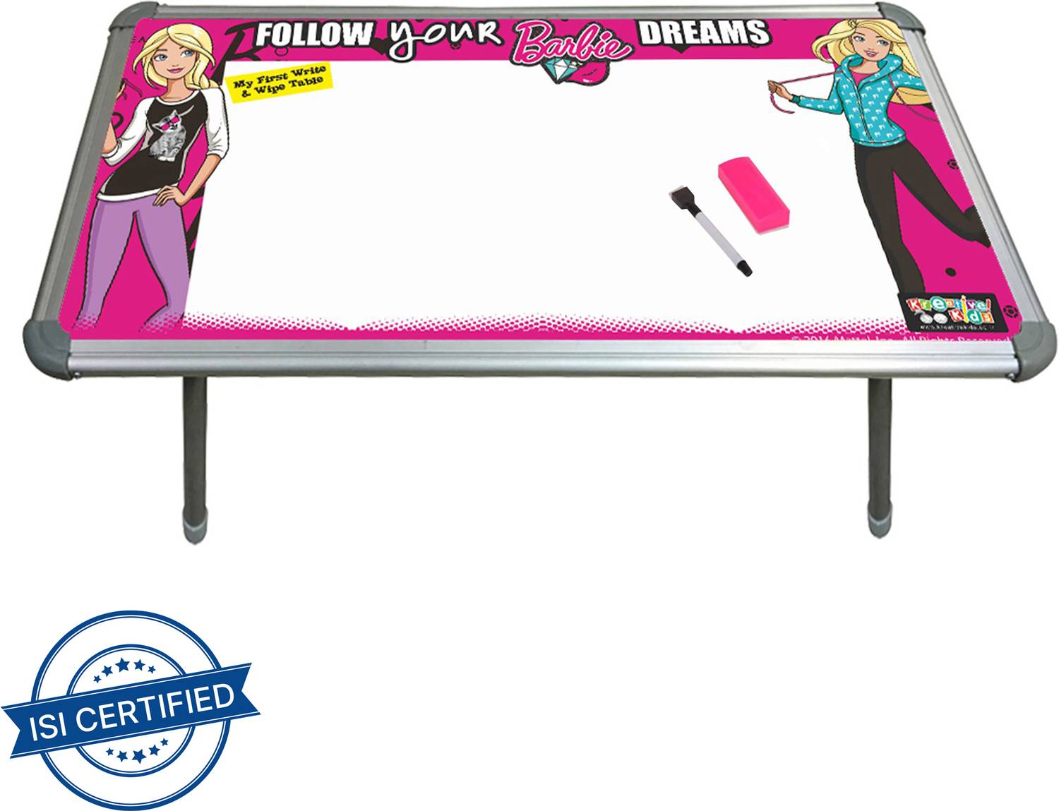 BARBIE Multipurpose Table With Aluminium Frame & Stand Board Game Accessories