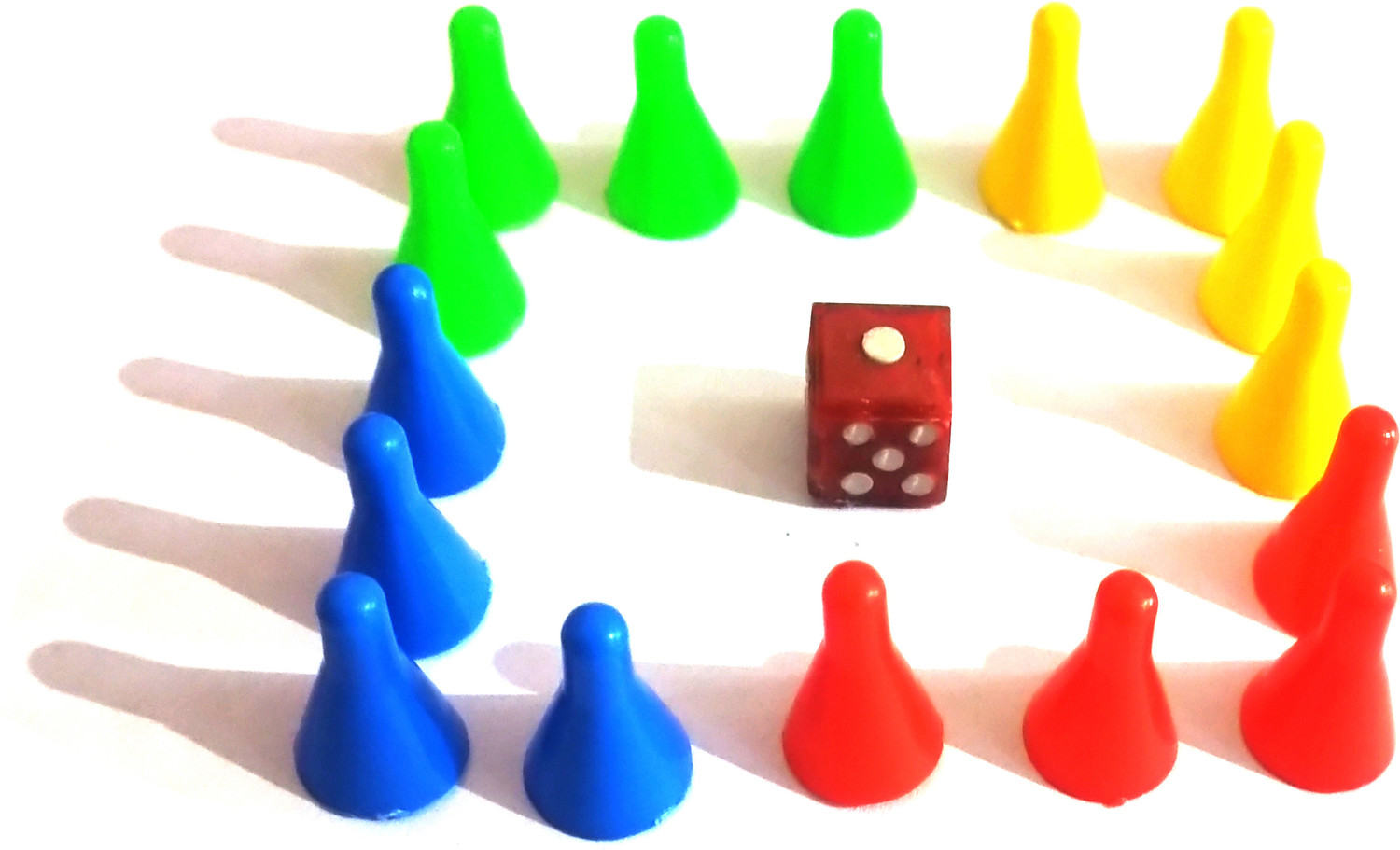 Image of County Premium Quality Wooden Ludo with Coins Party & Fun Board Game