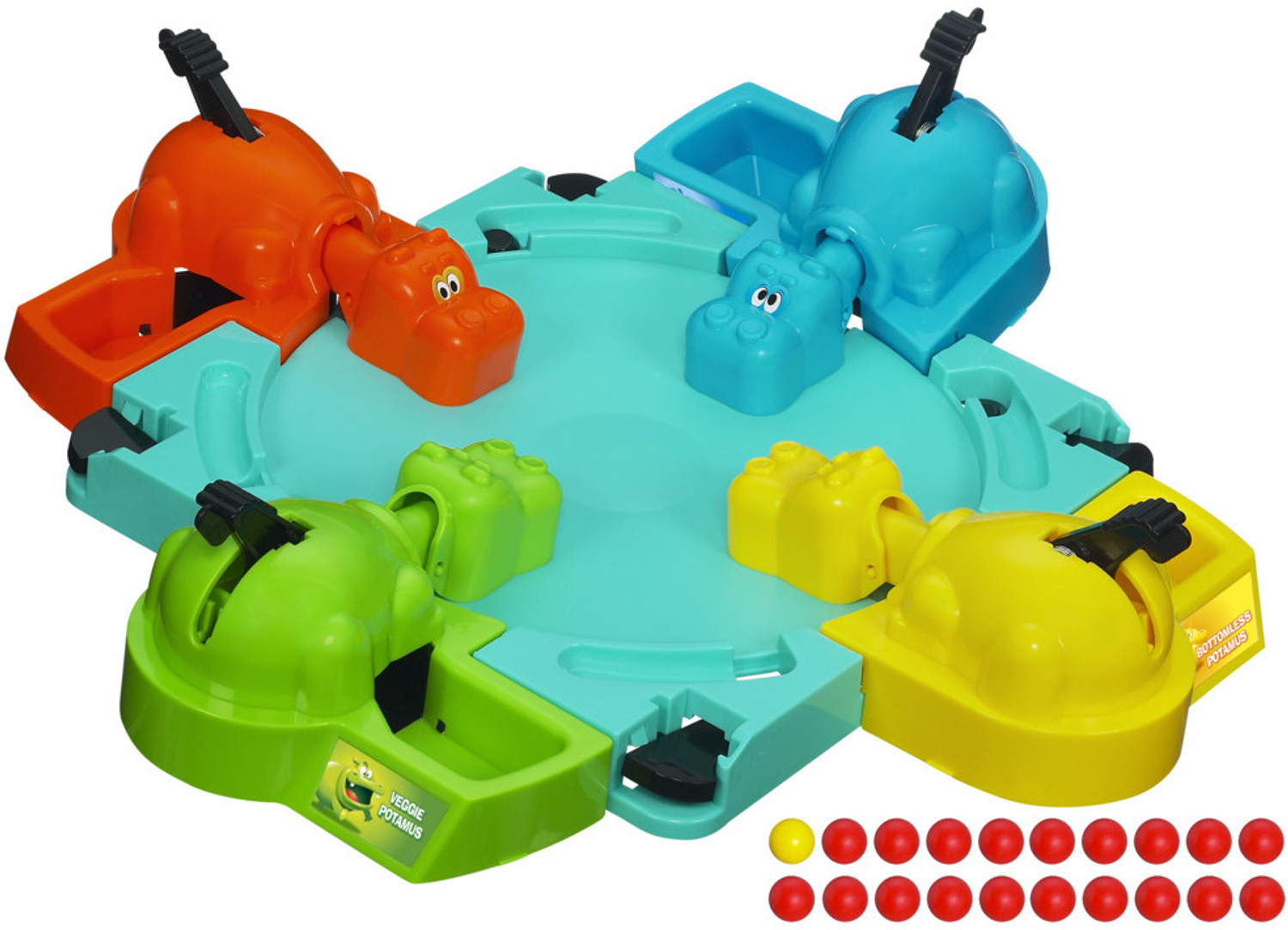 Image of HASBRO GAMING Hungry Hungry Hippos Kids Board Game Party & Fun Board Game