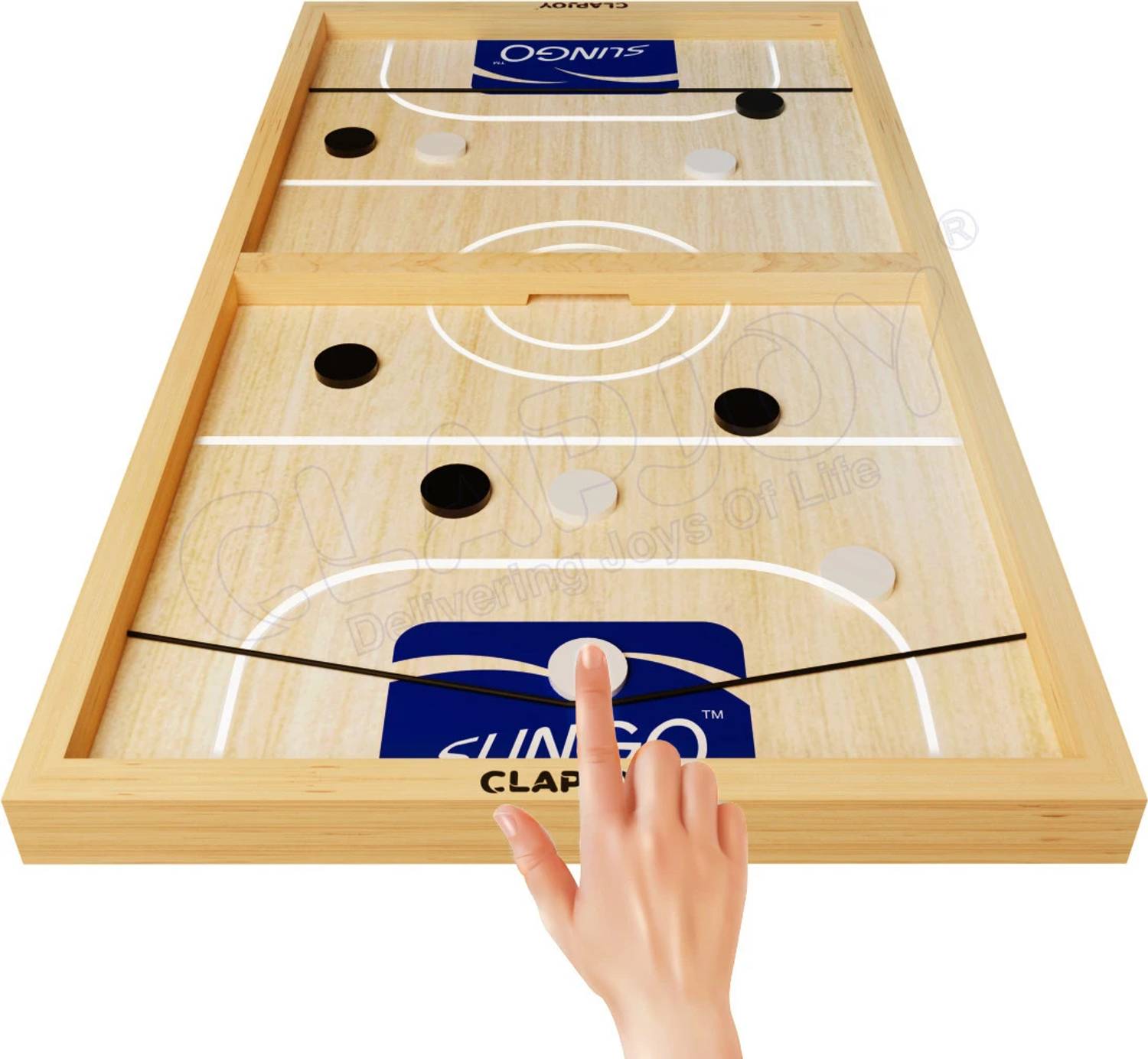 Clapjoy 2 in 1 Sling Puck , Fastest Finger First Party & Fun Board Game
