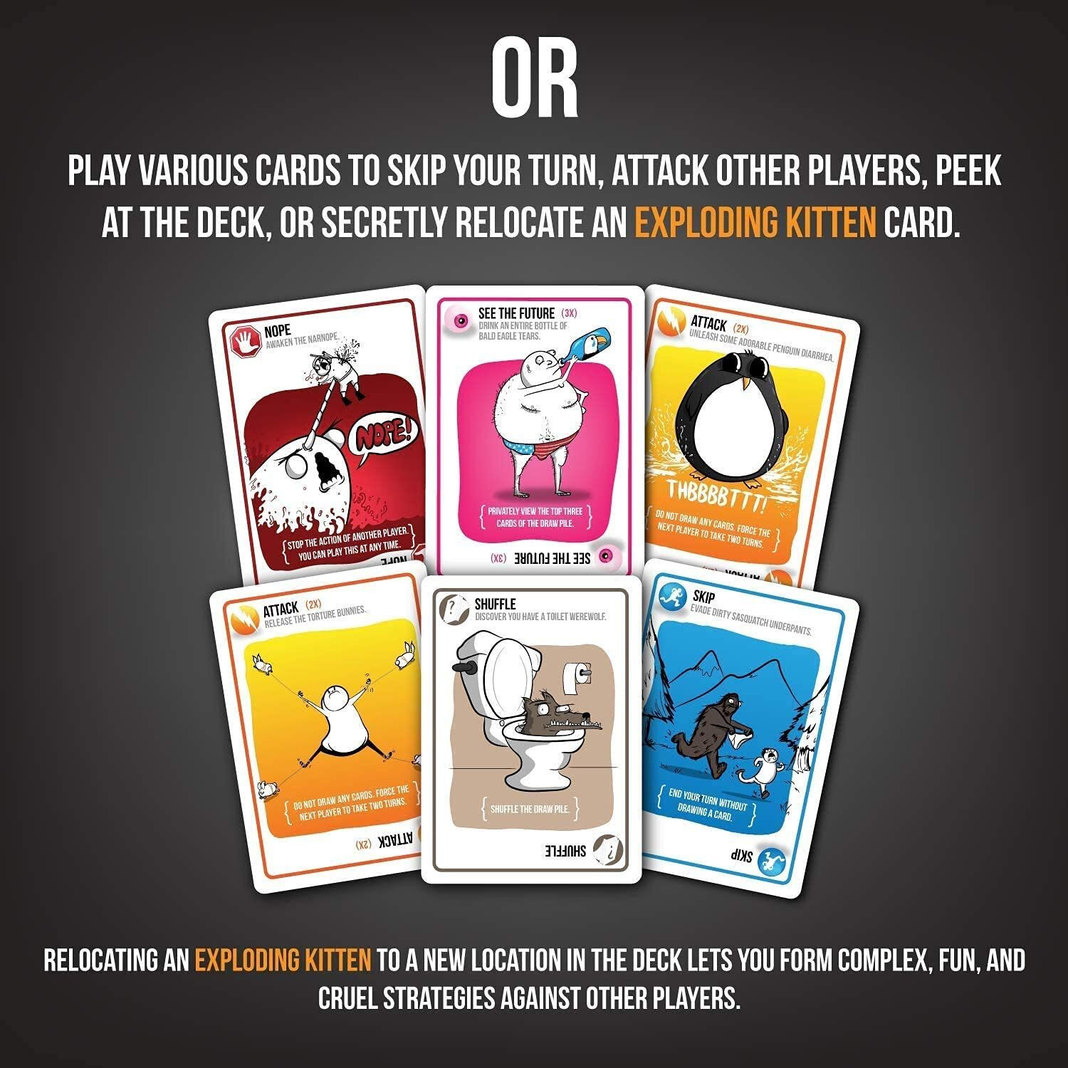 Image of Magnemite Exploding Kitten Card Game for Kids, Adults, Friends & Family