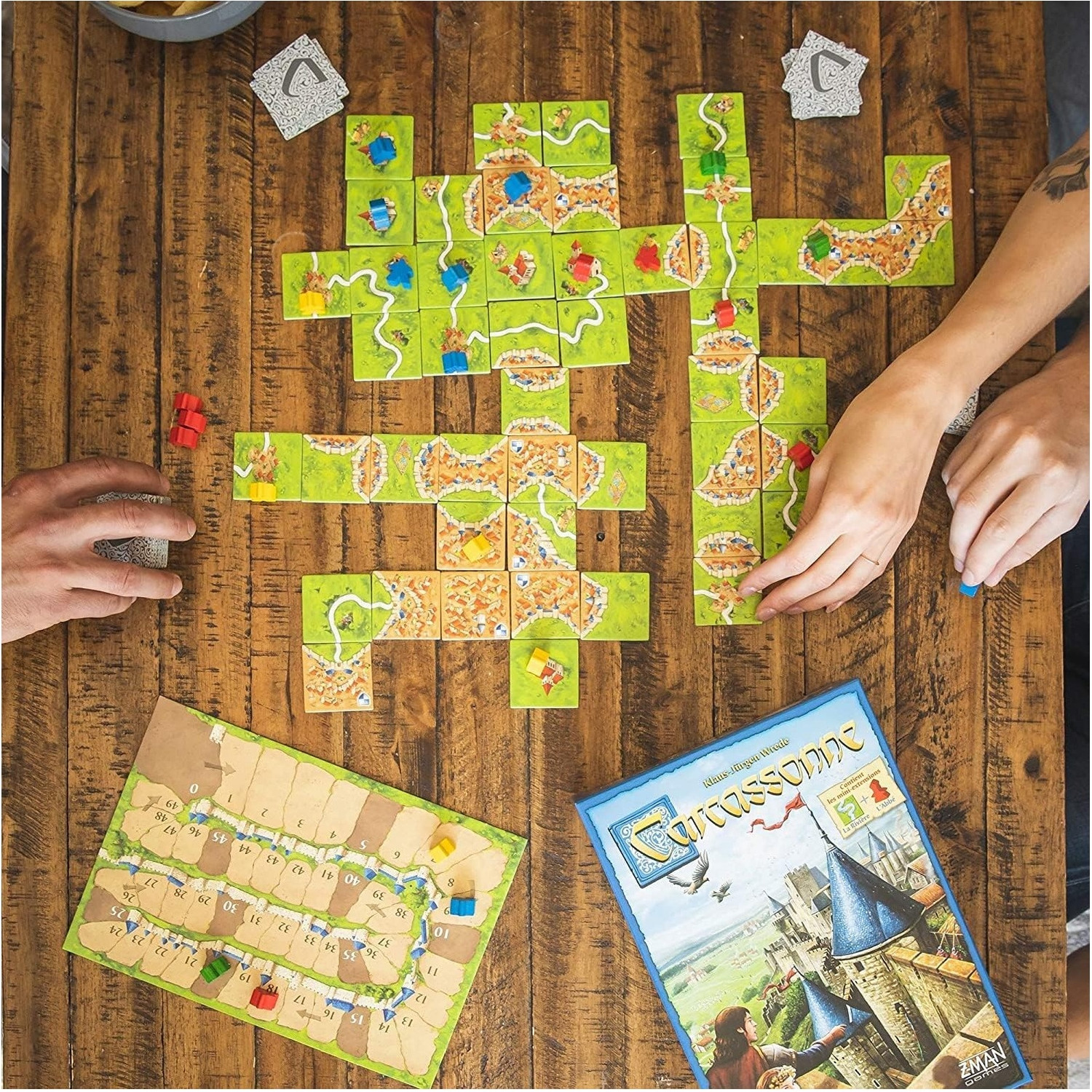 Image of TMA ENTERPRISES Carcassonne & Splendor Board Game Combo Strategy & War Board Game