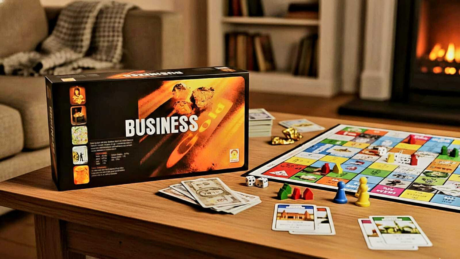Image of KRISHIVALAYA Gold Business Game for Kids And Adults. Money & Assets Board Game