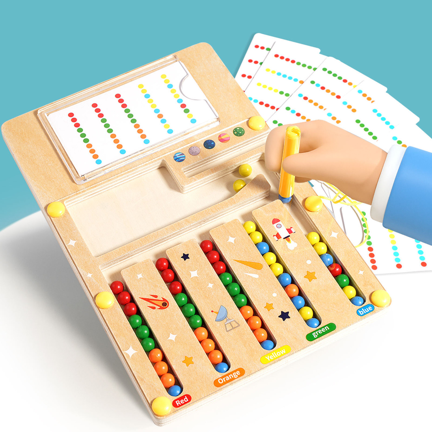 Image of Elektriglow Magnetic Pattern Matching Board Educational Board Games