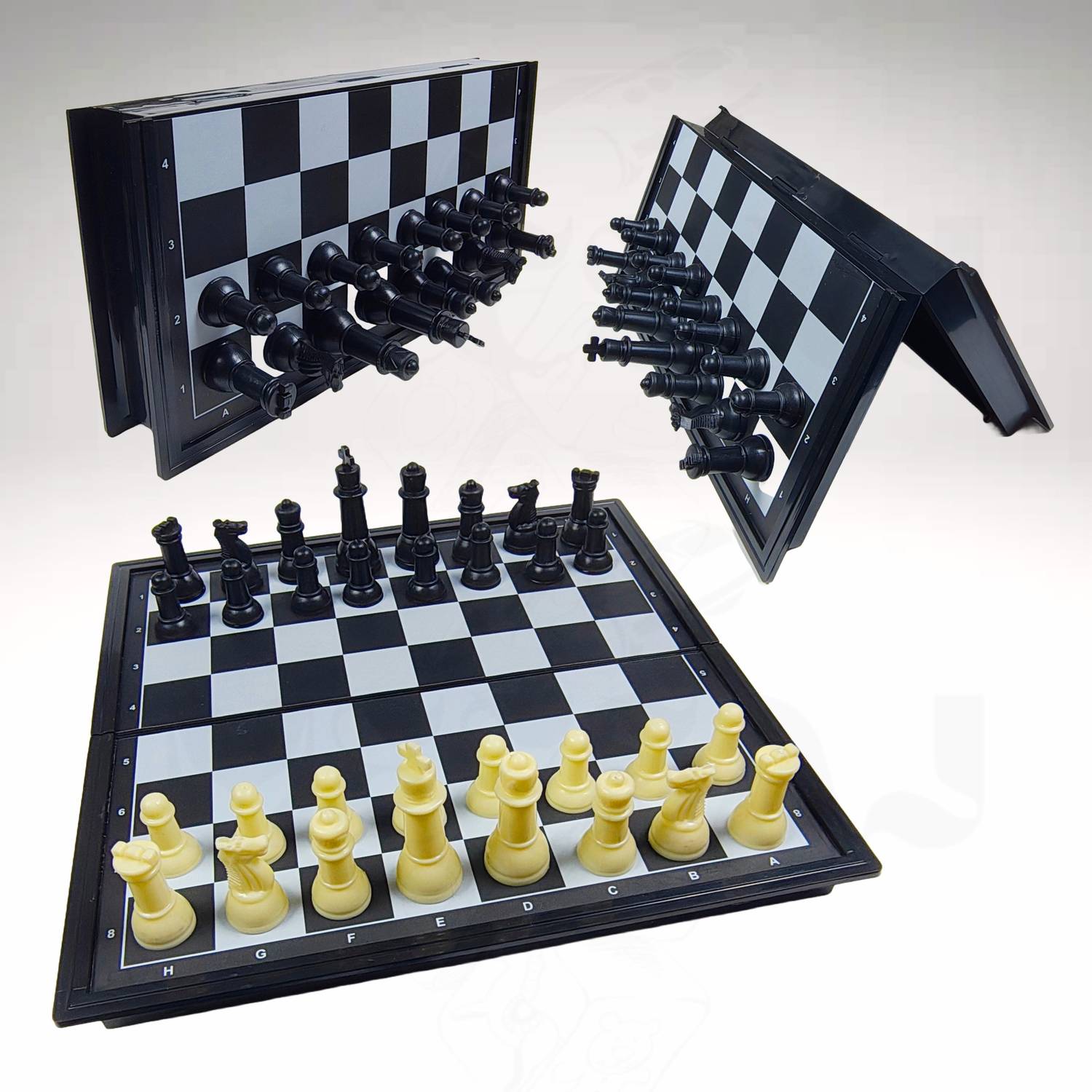 Traveling Magnetic Chess Set - 7" A Traveling Folding Magnetic Chess Set Is A Compact And Portable Chess Board That Is Designed For Chess Enthusiasts Who Want To Play The Game On