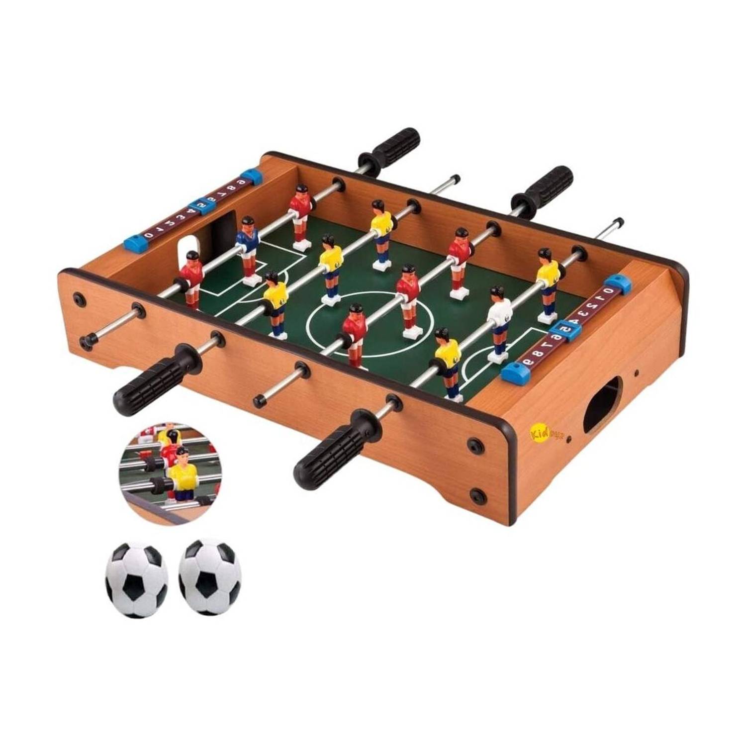 Kidoyz Mini Foosball Table – 2-Player Indoor Tabletop Soccer Game for Kids & Adults Foosball Board Game