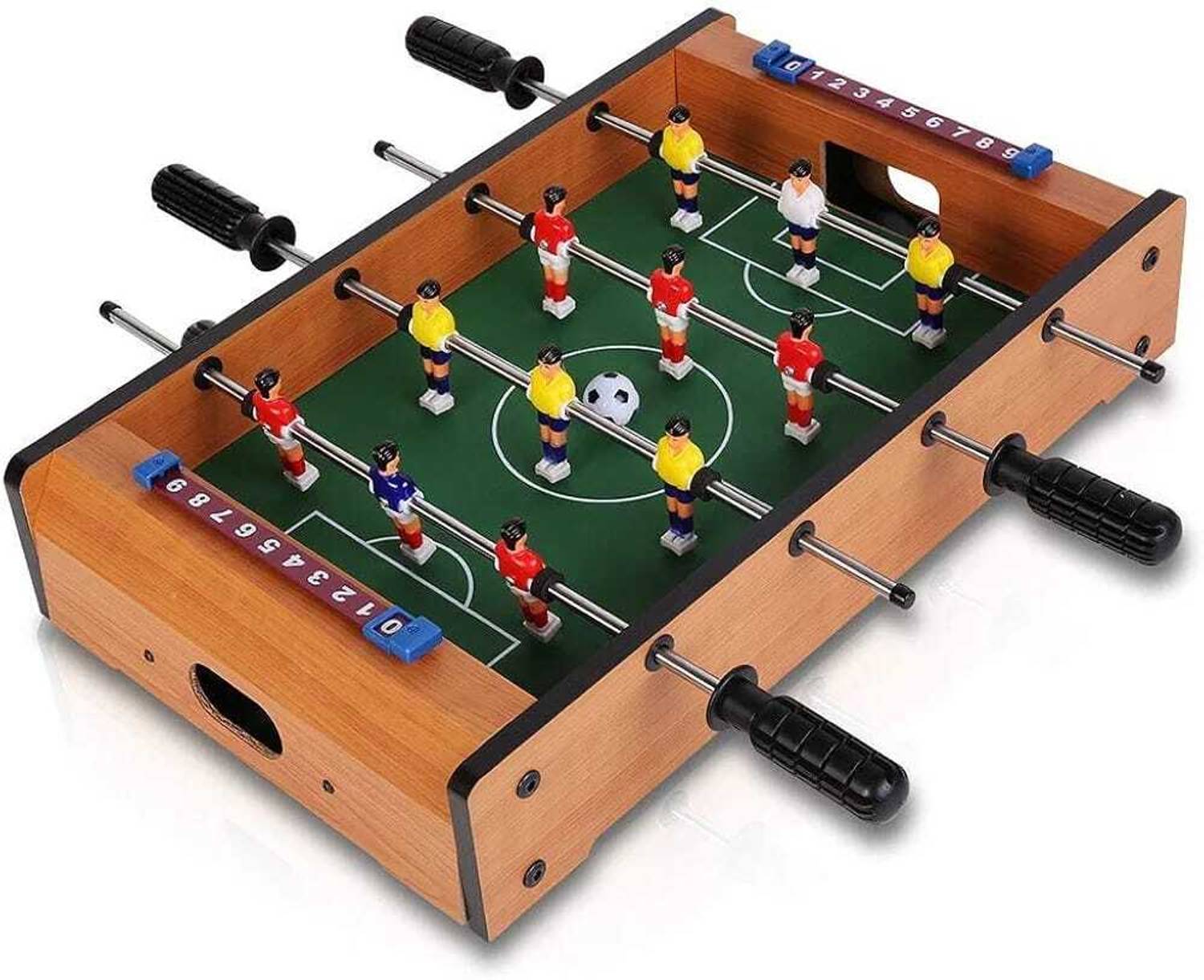 JOYFULJOURNEY Mini Football Table – Soccer Board Game Set for Kids & Adults Foosball Board Game