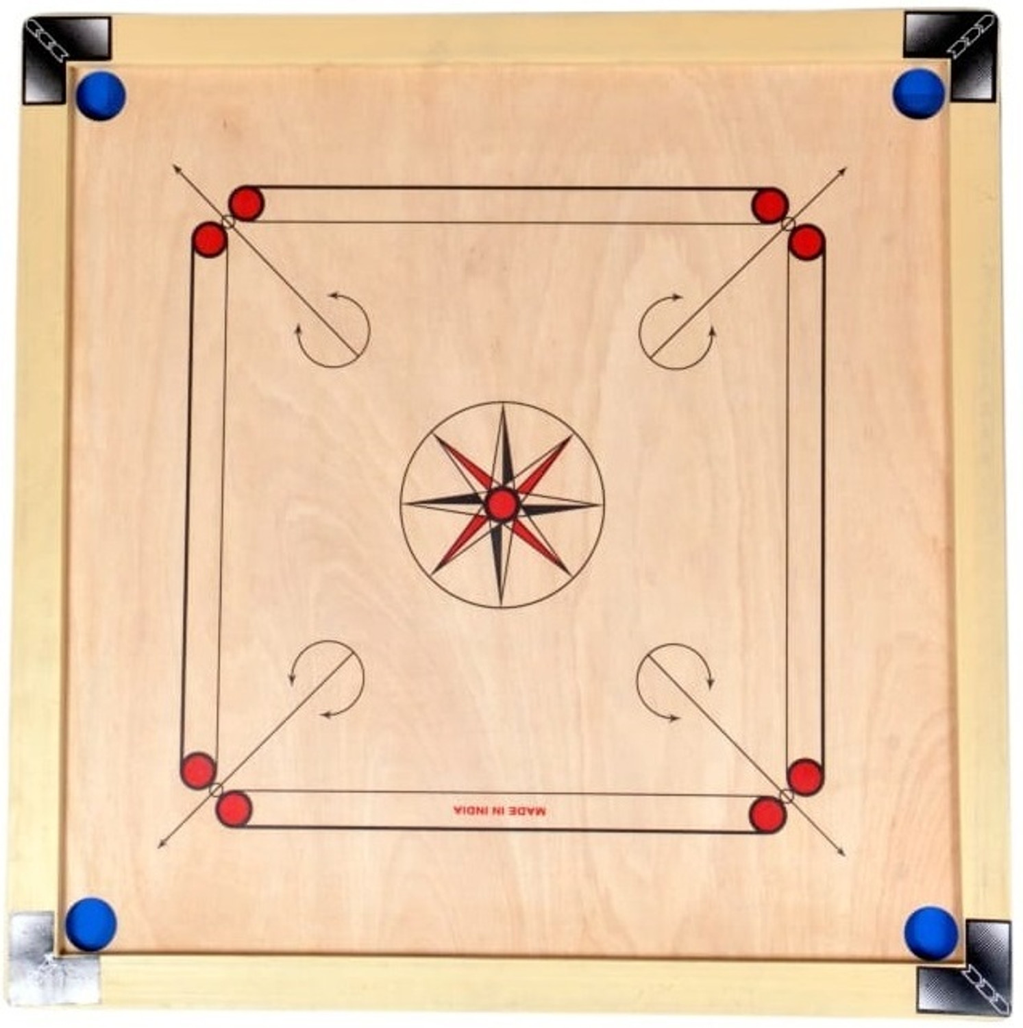 Image of Sainik sports 32 Inch Carrom Board with Heavy Ply 2 cm Carrom Board