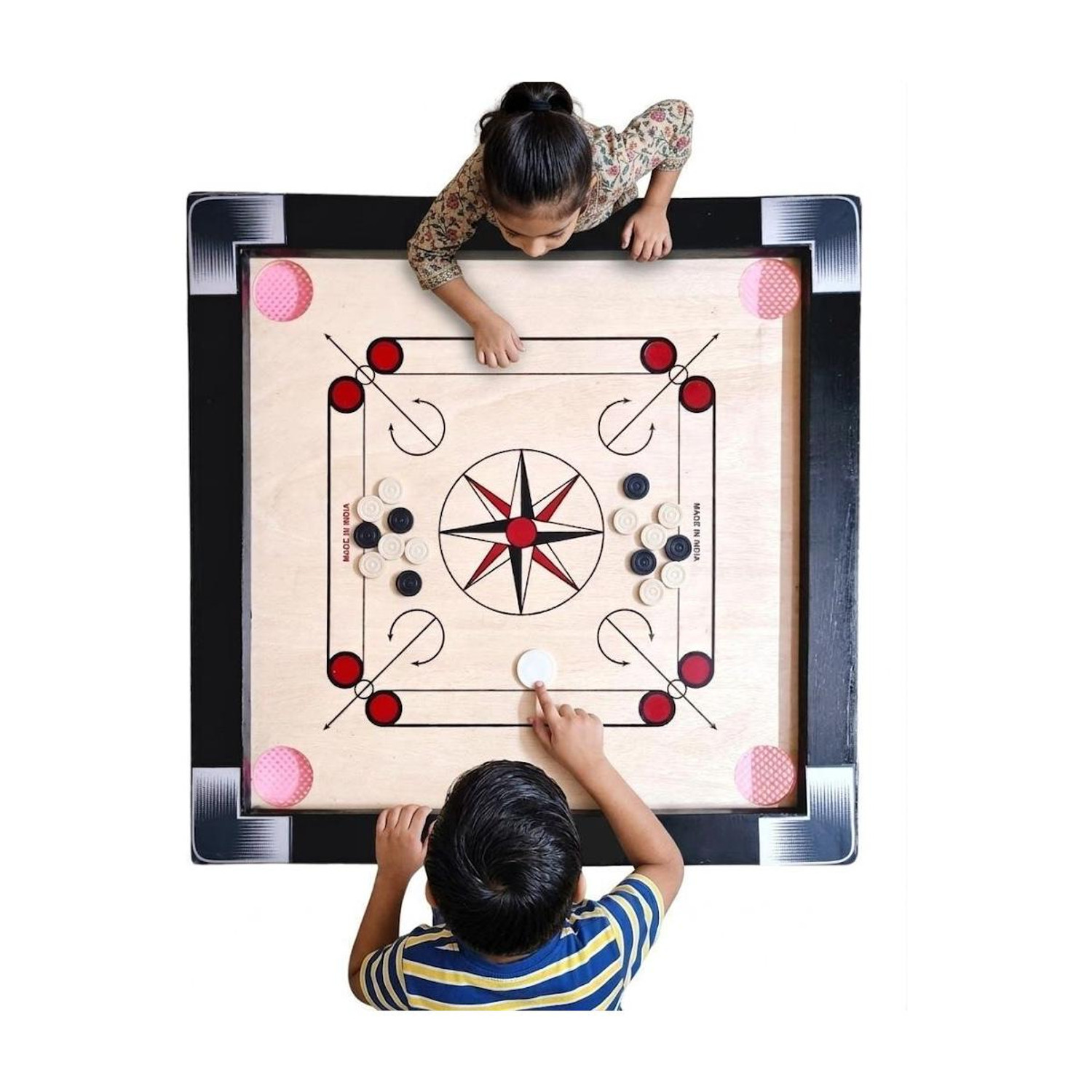 Image of GrowMore Carrom board 20*20 Inch 2 cm Carrom Board