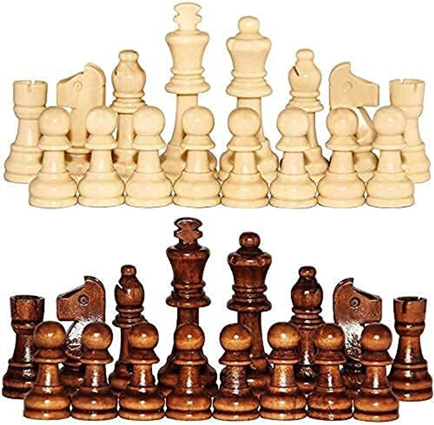 Image of Nakashi Premium Quality 13 Inch Wooden Chess Set with Folding Board & Storage 33 cm Chess Board