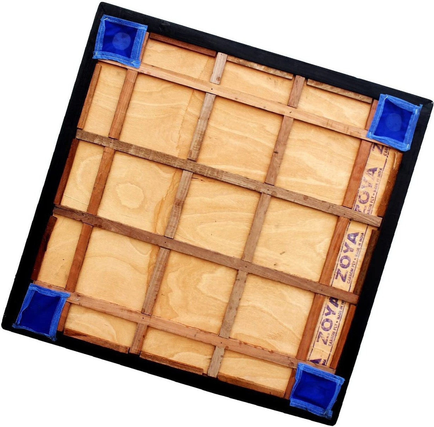 Image of HouseOfCommon 32 inch Wooden Carrom Board (32Inch Carrom Board) 81.28 cm Carrom Board (Beige, Black)