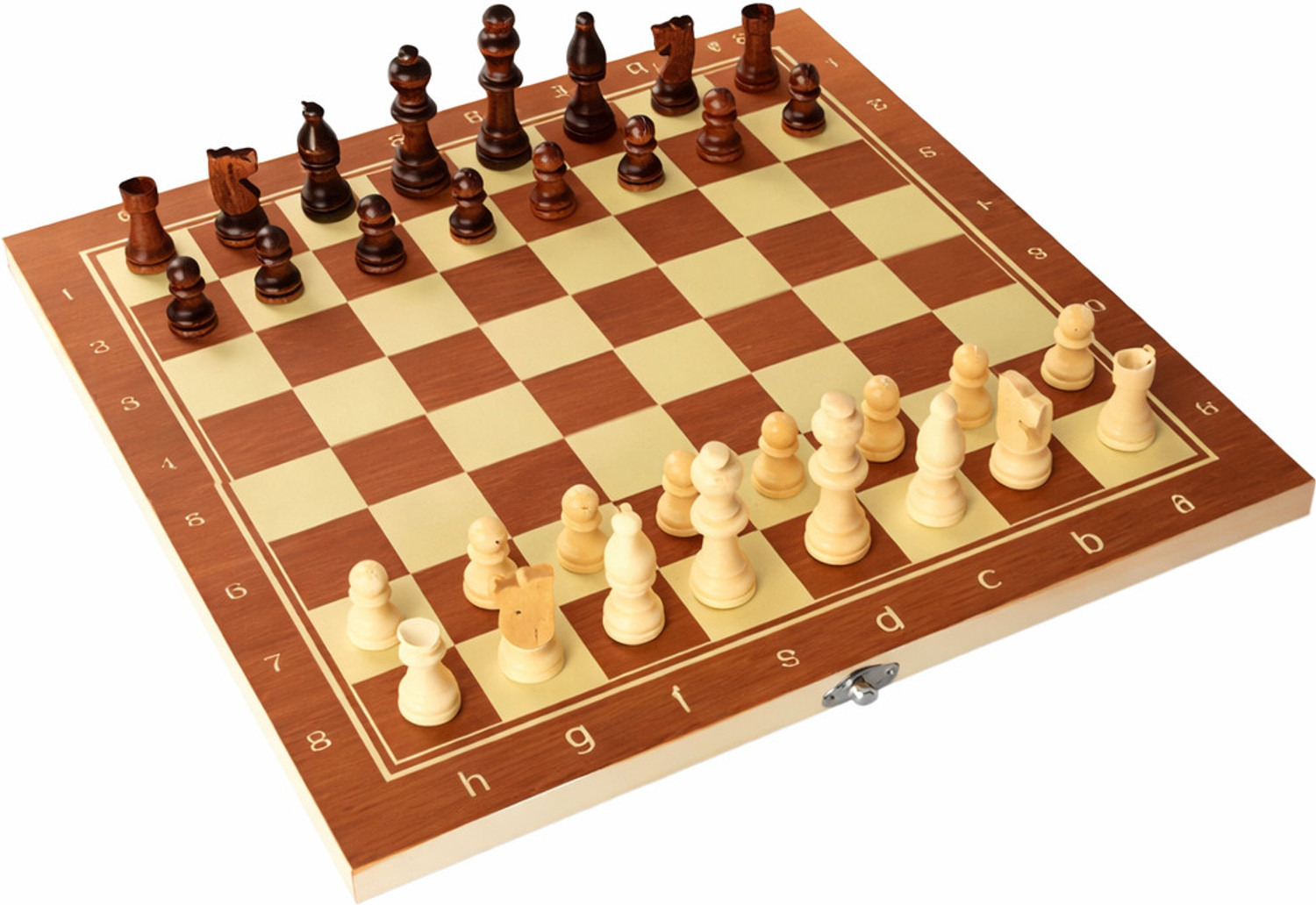 Image of Nakashi 12 Inch Wooden Folding Chess Set with Storage | Chess Game for Kids & Adults 30 cm Chess Board