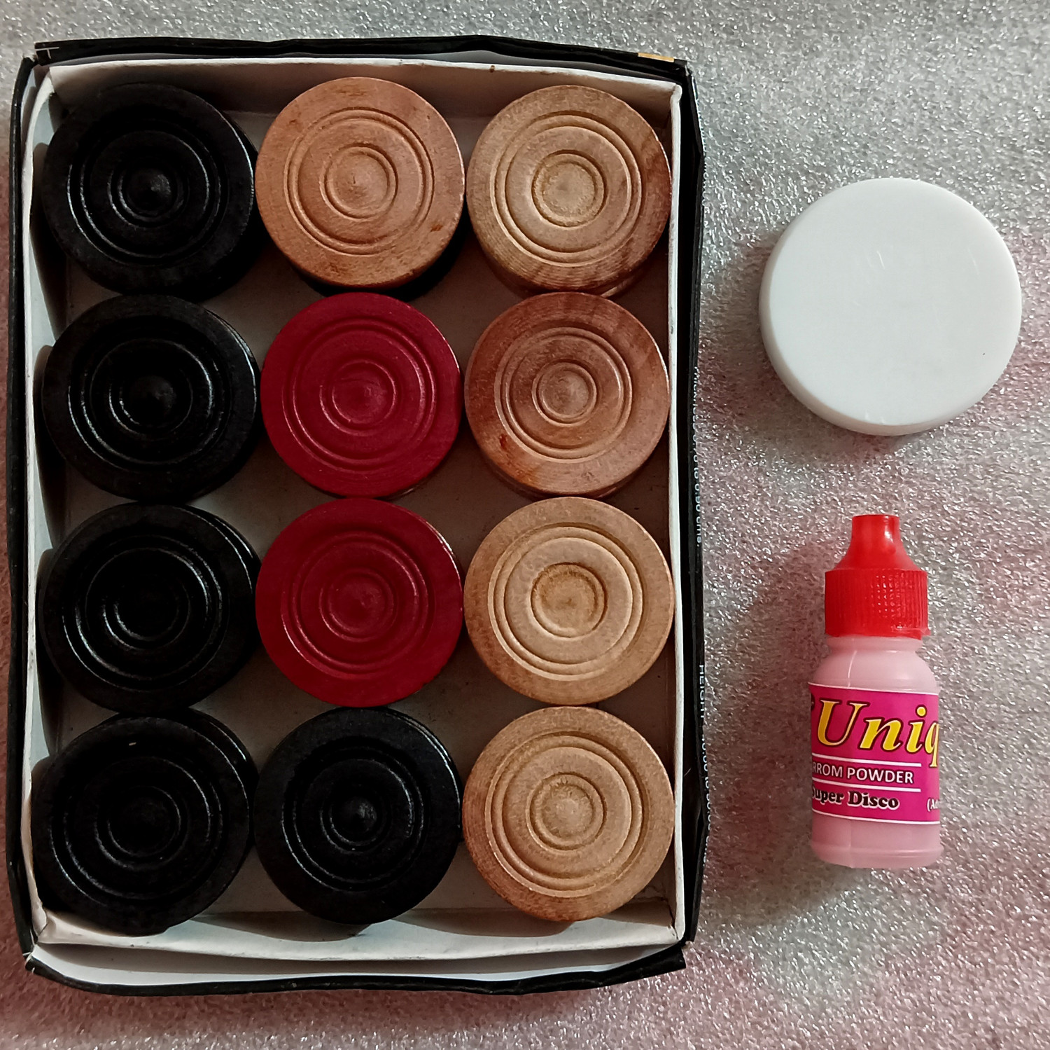 Image of INDROVA 20 INCH CARROM BOARD WITH 24 WOOD COIN SET 50 cm Carrom Board