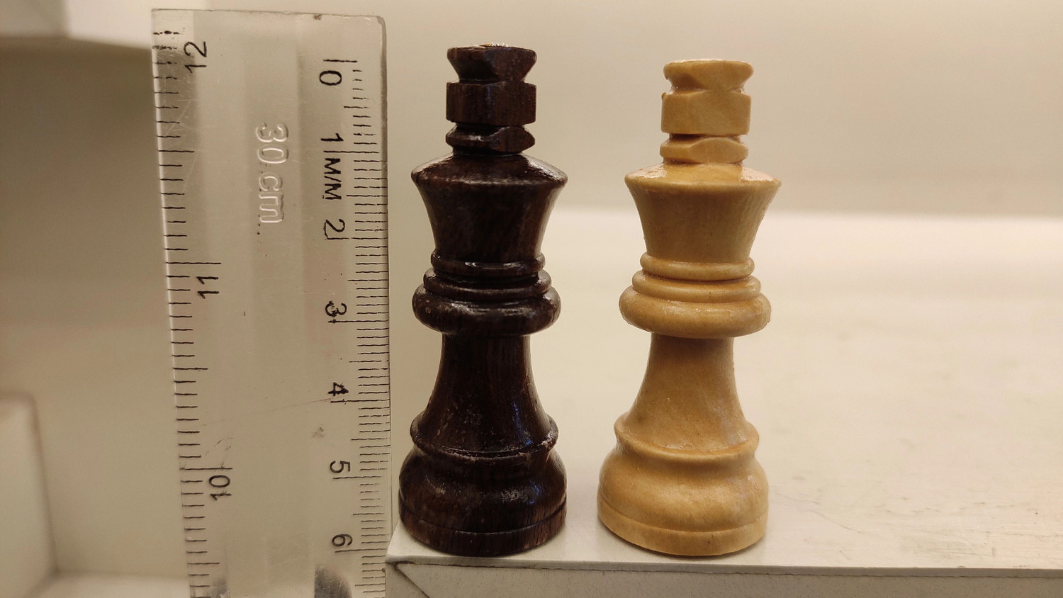 Image of chessbox 12 Inch magnetic travel wooden chess set with 2 extra queens 30 cm Chess Board