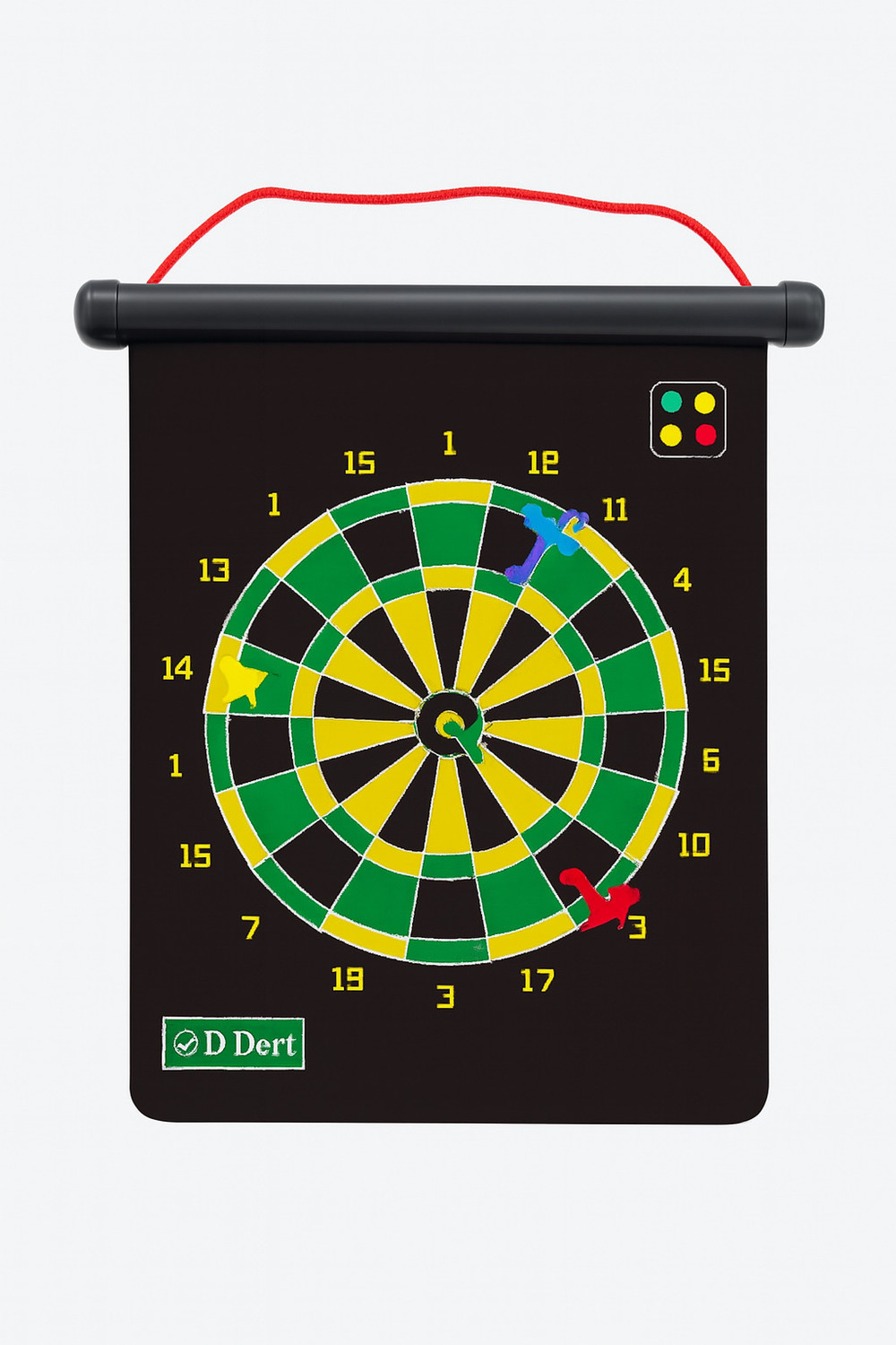 Image of BOLDUP Magnetic Dart Board Strong Hold Safe & Portable 12 inch,4 darts Double sided 32 cm Dart Board