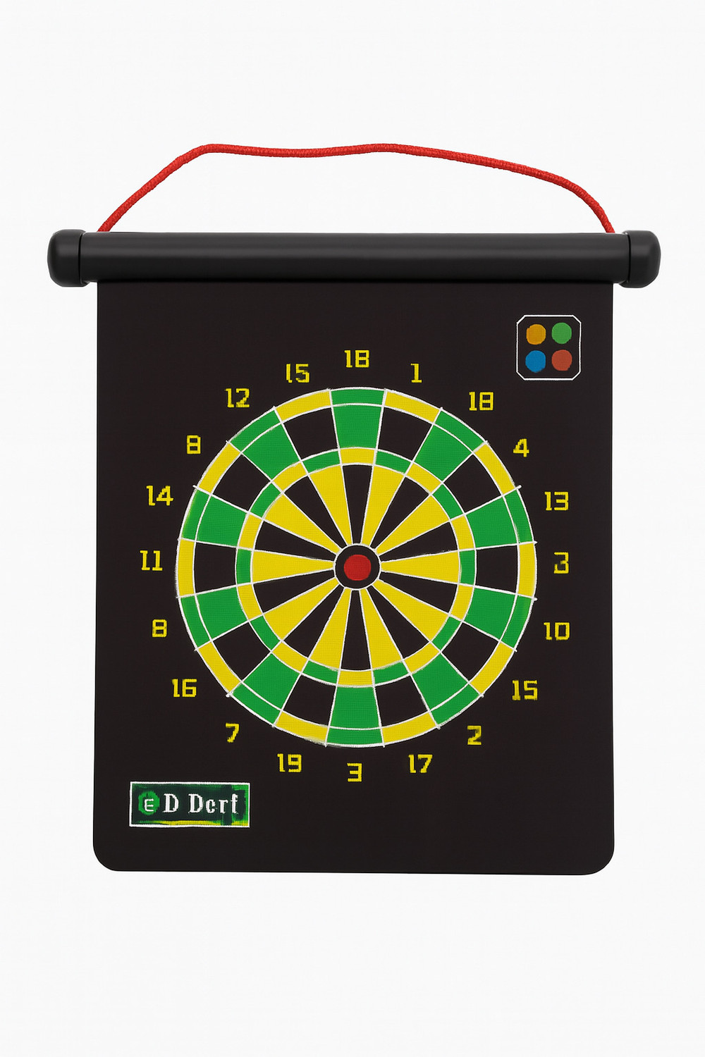 Image of BOLDUP Magnetic Dart Board Strong Hold Safe & Portable 12 inch,4 darts Double sided 32 cm Dart Board