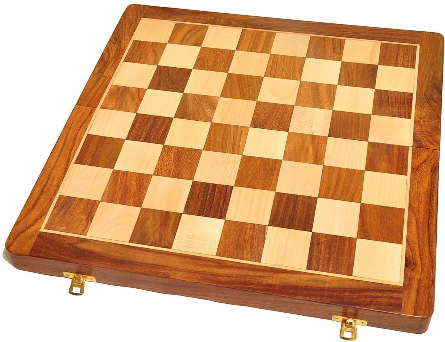 Image of PRIME HOMES Wooden Foldable Chess Board With Chess Pieces| 18x18 Inch 45.72 cm Chess Board