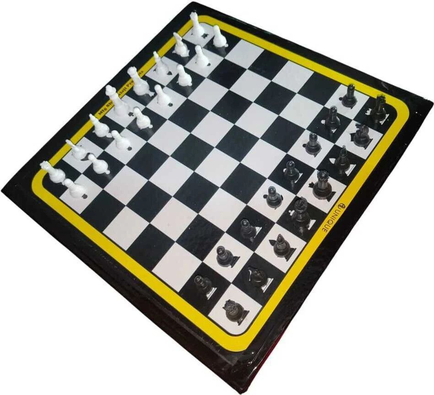 Image of r c enterprises Carrom Board 20*20 Inches (BLACK) COMBO With Ludo, Chess & Free Crystal Coins 4 cm Carrom Board