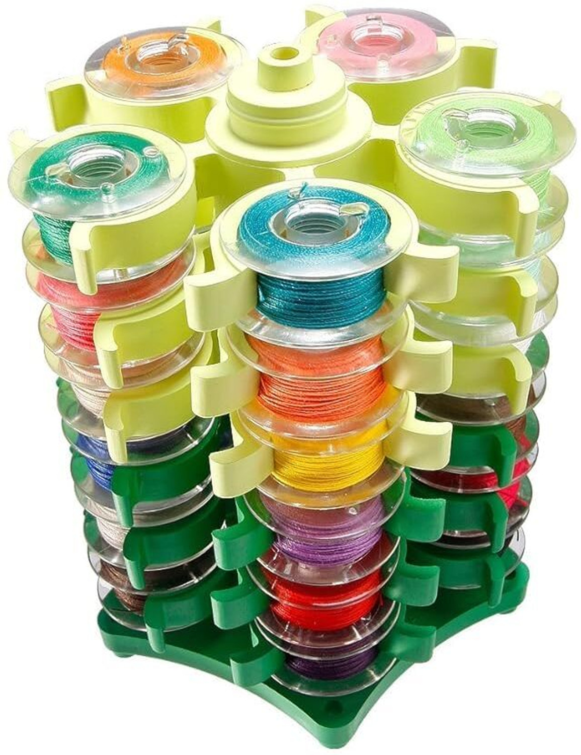 Image of Gemsy Bobbin Tower Storage Plastic Bobbins