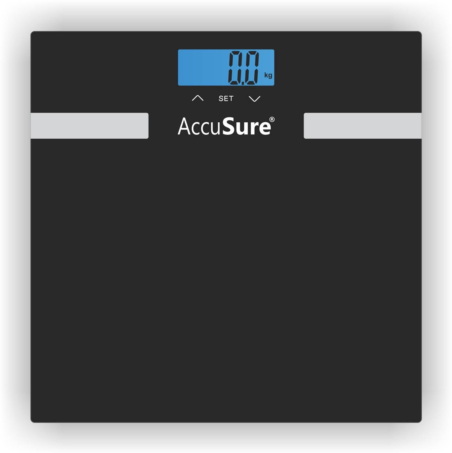 AccuSure Digital Weighing Scale With LCD Panel Thick Tempered Glass, F-56 Weighing Scale