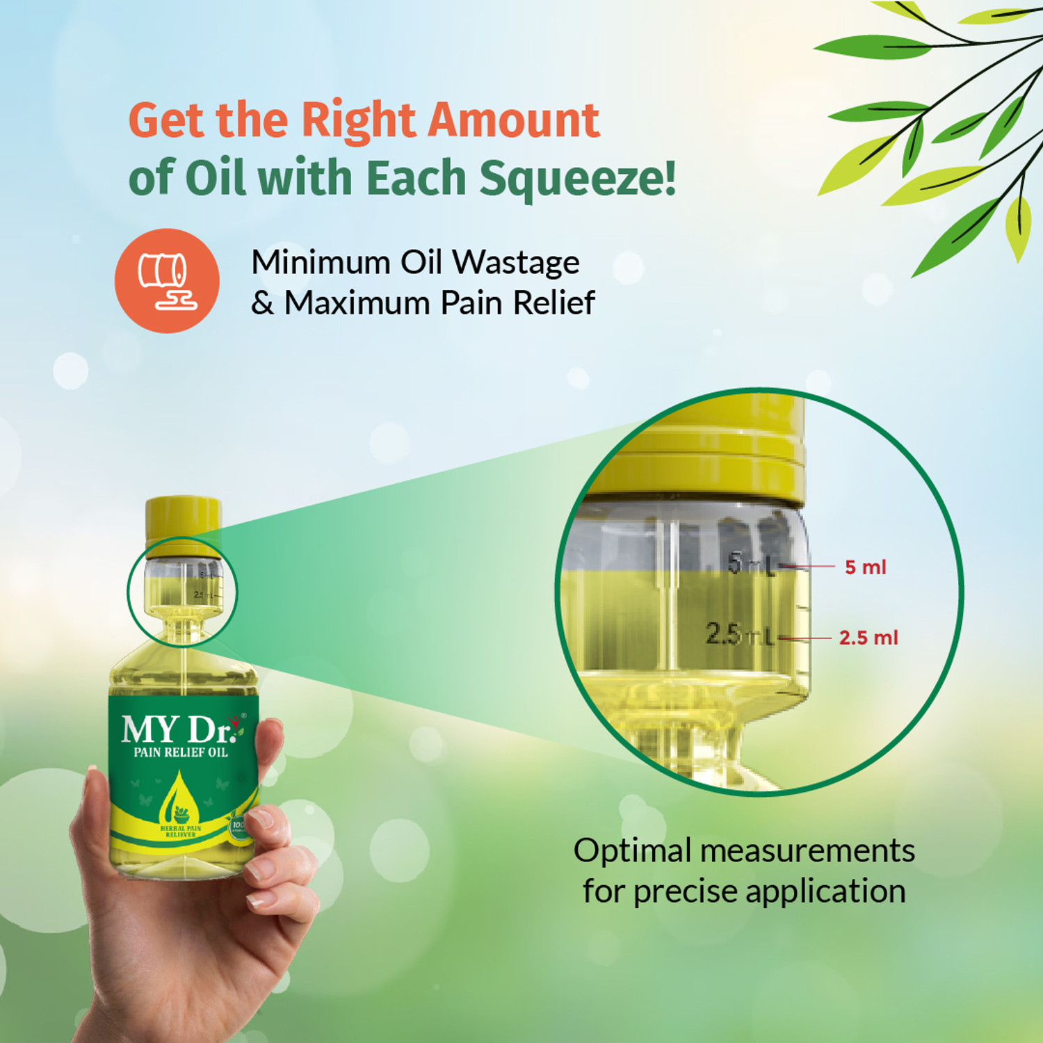 Image of MY Dr. Pain Relief Oil 35ml - Relieves Joint Pains & Body Pains Liquid