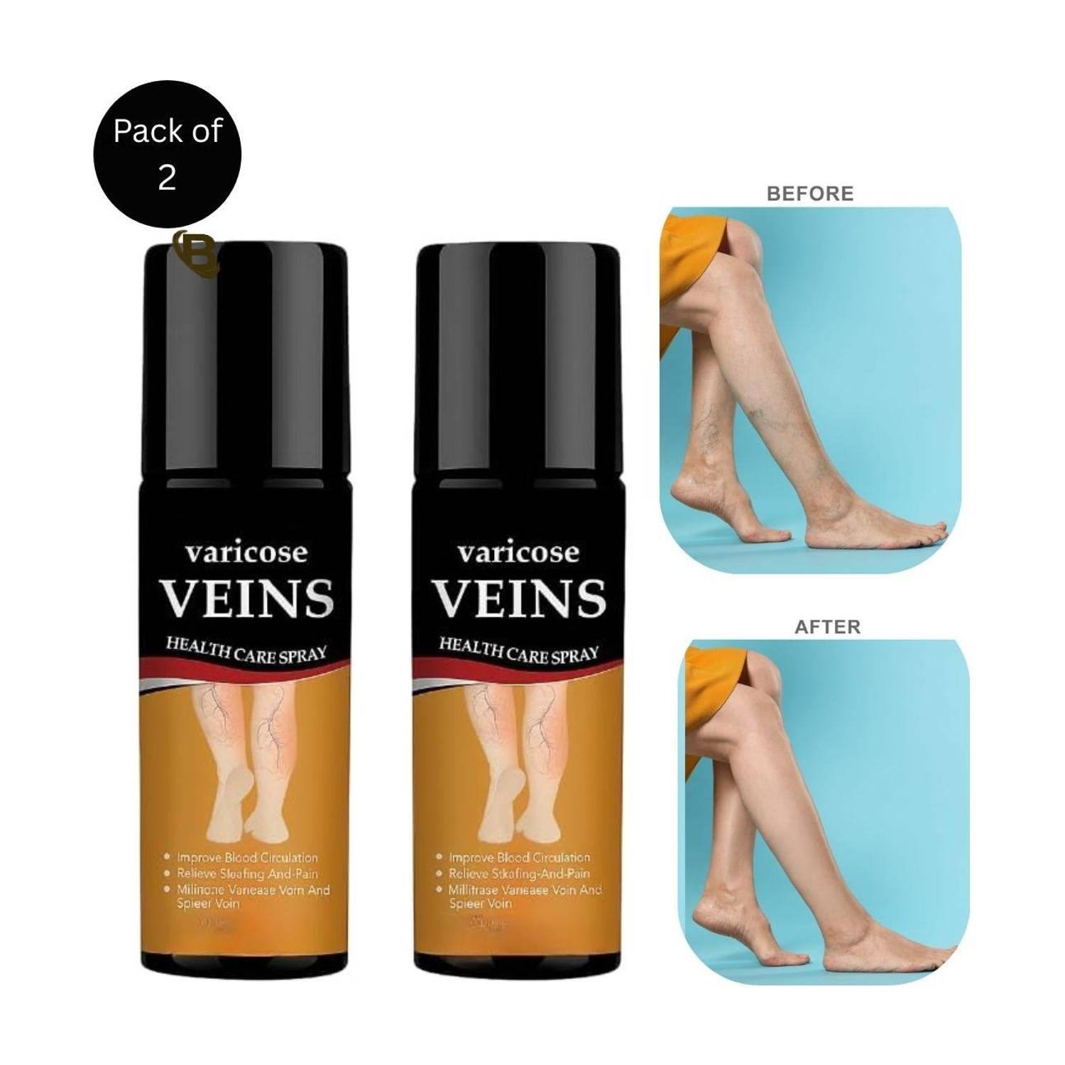 BIFRRUTANT Vericose Vein Spray Herbal Formula for Varicose Vein Healing and Relief Spray