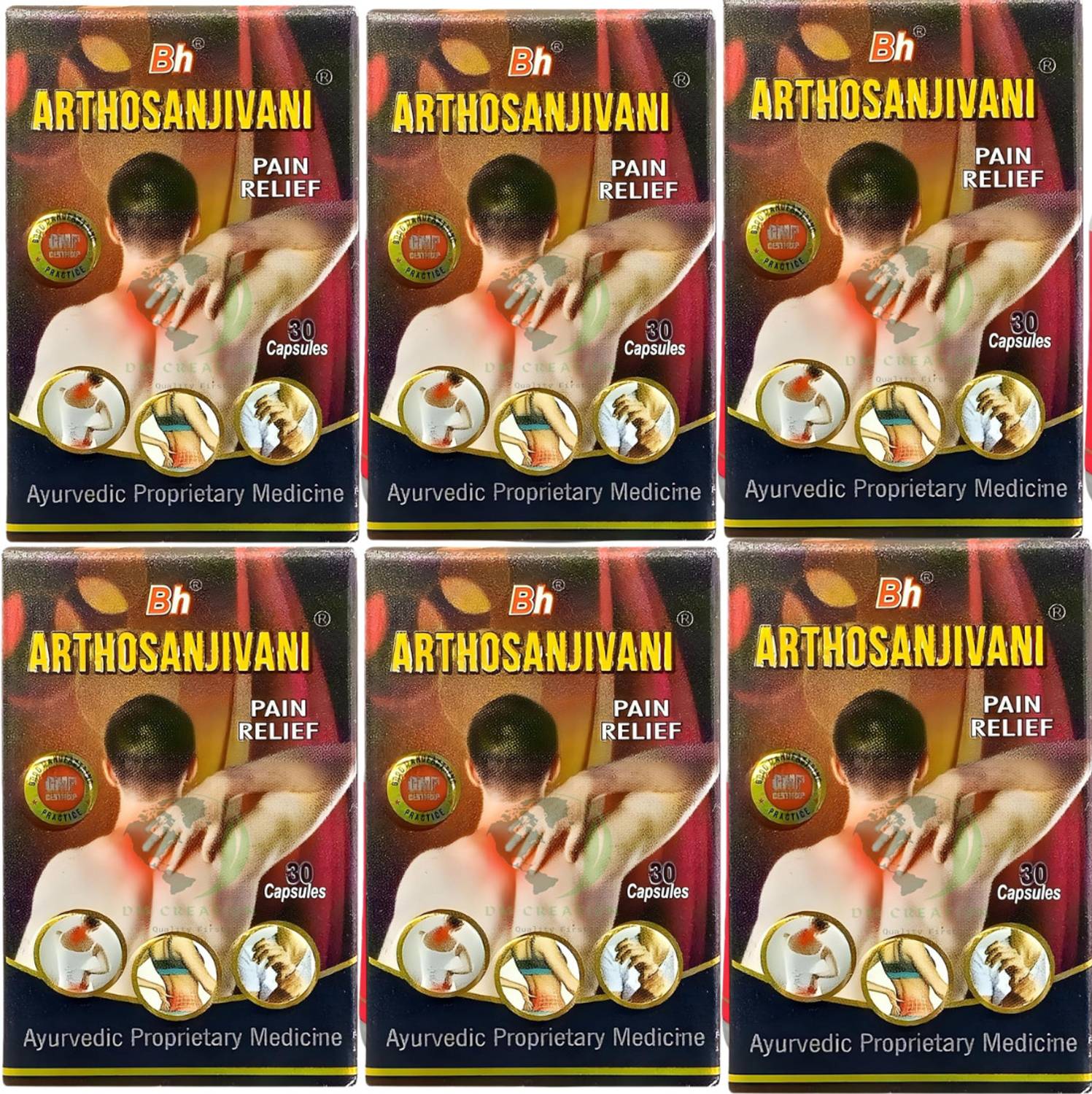 ARTHOSANJIVANI CAPSULES FOR JOINT AND MUSCLE PAIN RELIEF PACK OF 6 Capsules