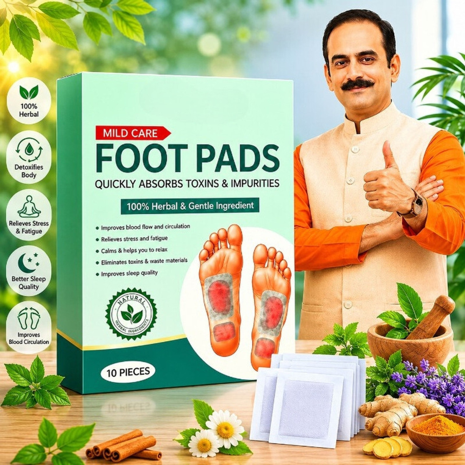 Image of ZORYNTH Foot Pads, Relief Foot Pads And Adhesive Sheets Pads (10) Foot Support Plaster & Patch