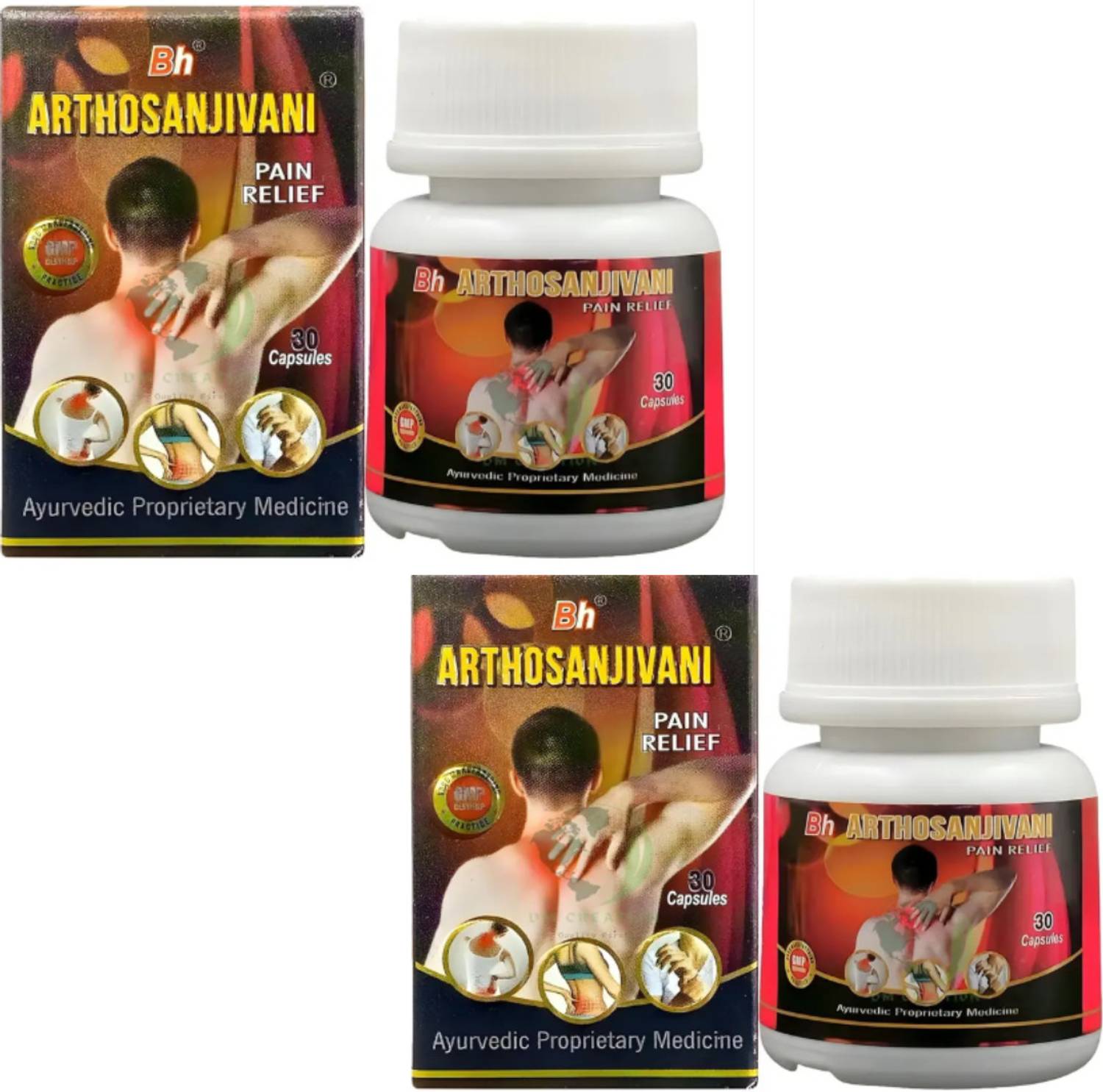 ARTHOSANJIVANI CAPSULE JOINT PAIN,RHEUMATOID ARTHRITIS,SCIATICA,MUSCLE PAIN PACK OF 2 Capsules