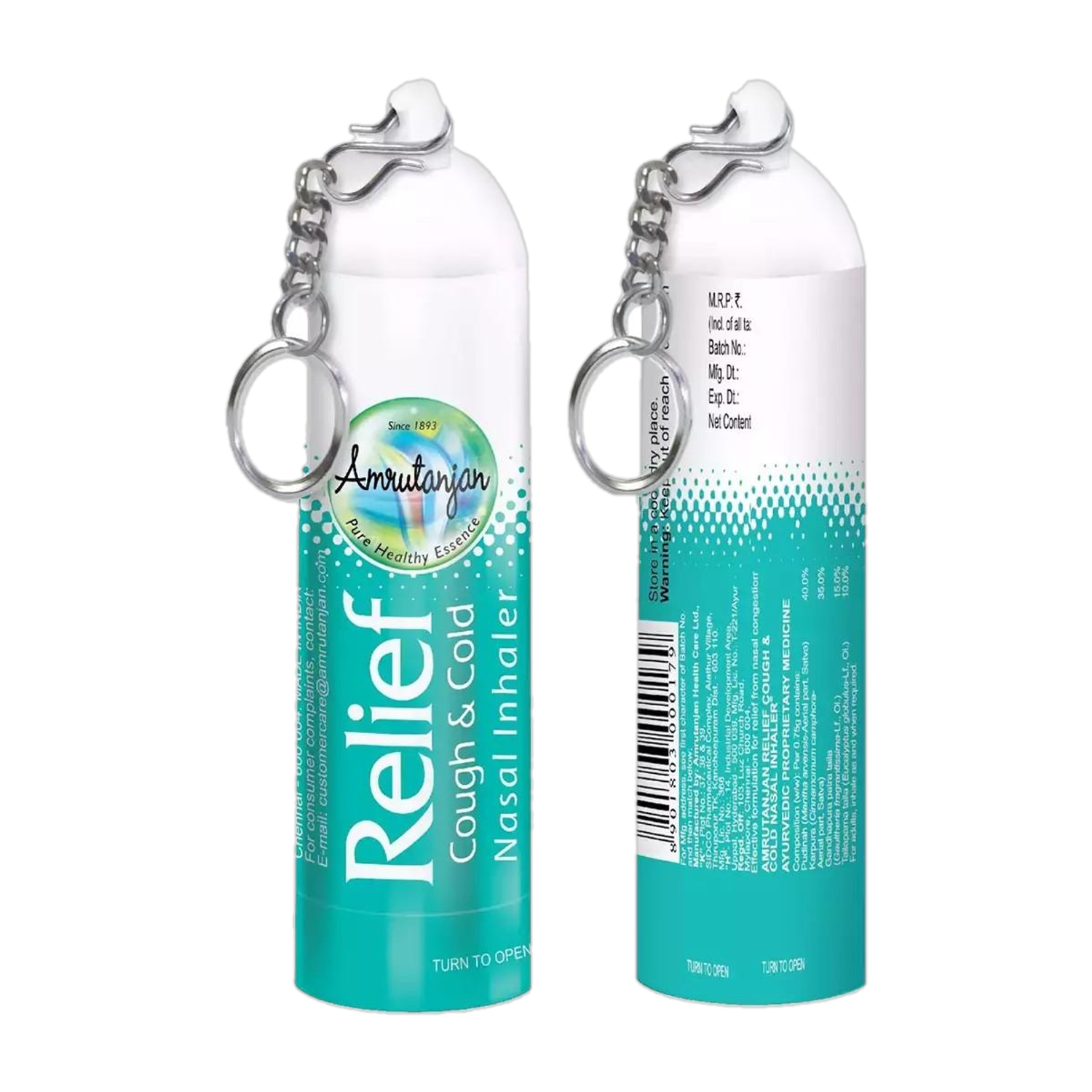 Amrutanjan Relief Cough & Cold Nasal Inhaler Inhaler