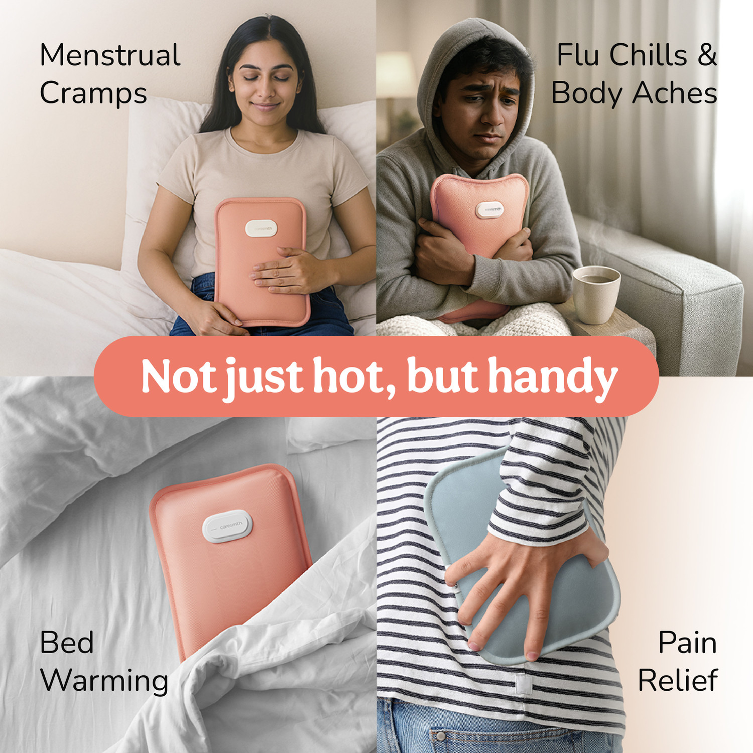 Image of caresmith Evolve Premium Electric Hot Water Bag for Pain Relief Electric 1 ml Hot Water Bag