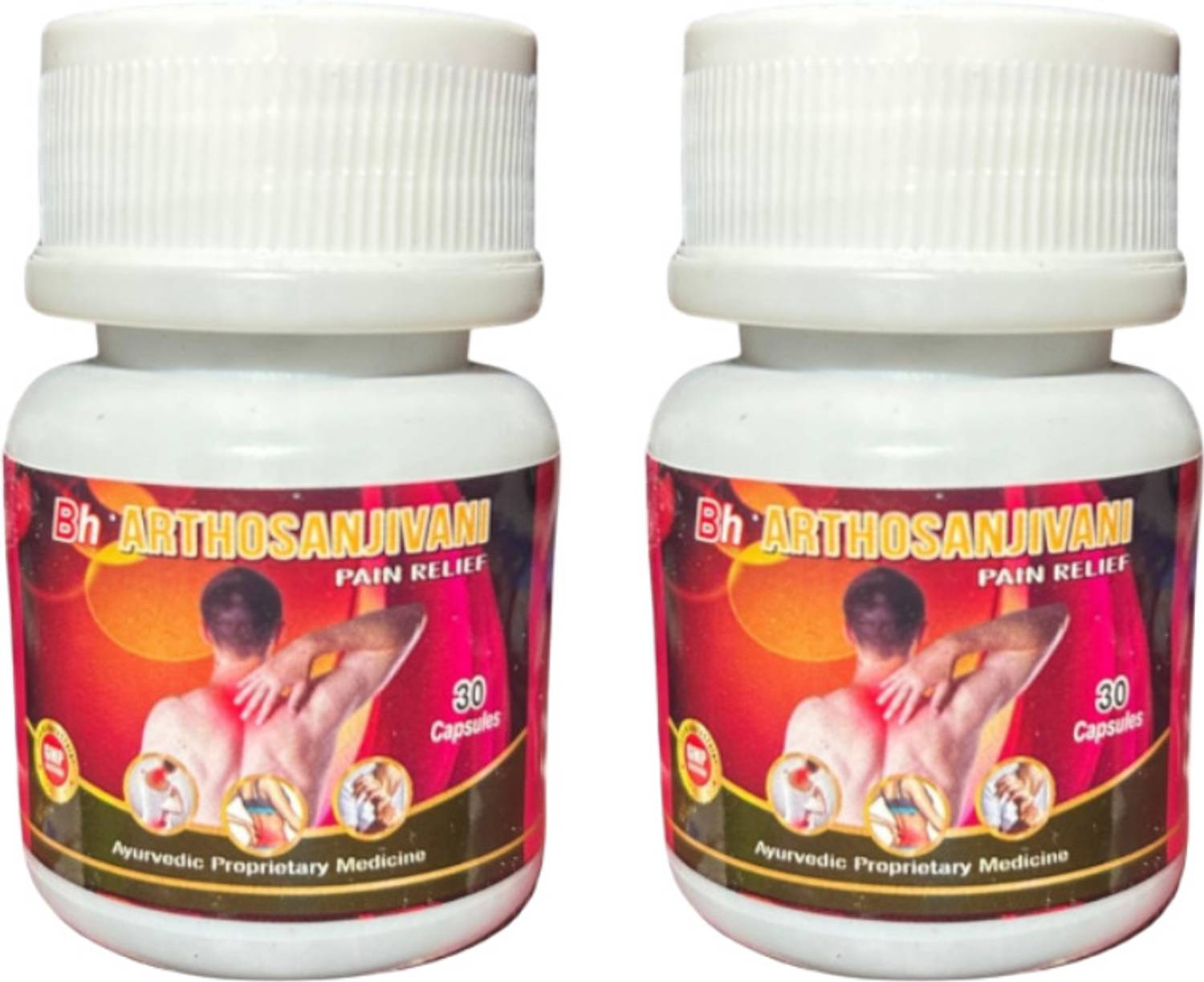 ARTHOSANJIVANI 100% AYURVEDIC NATURAL CAPPSULE FOR ALL KIND OF BODY PAIN RELIEF PACK OF 2 Capsules