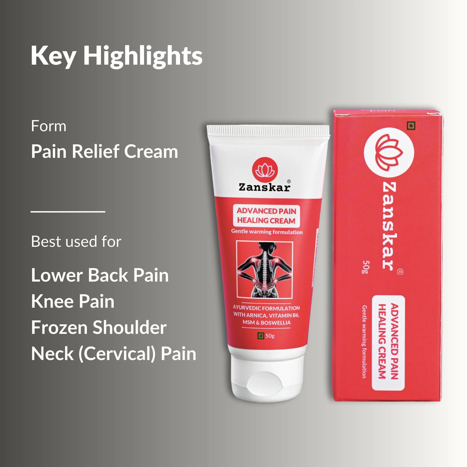 Image of Zanskar Advanced Pain Healing (Pack of 2) Cream