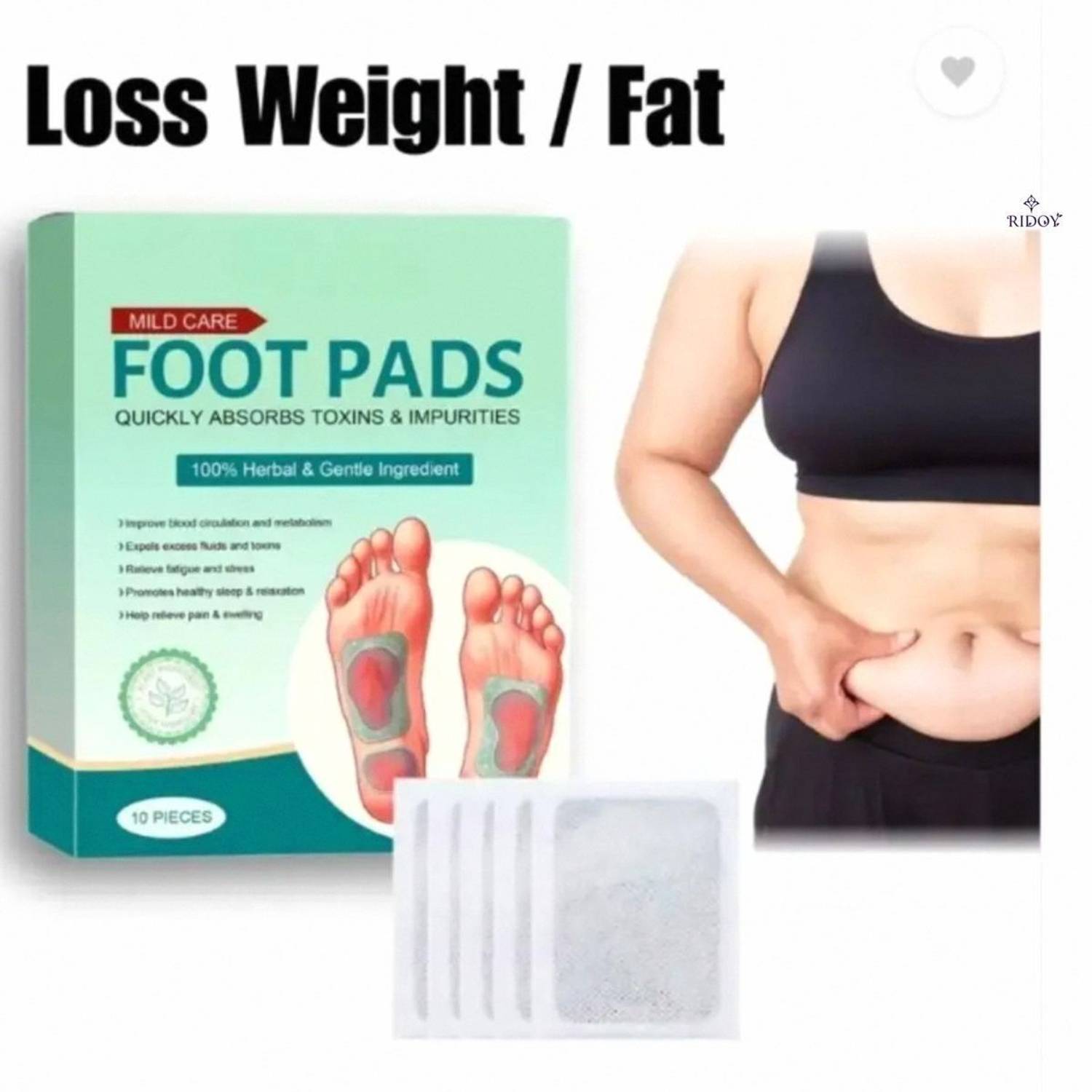 BNB Ghar Foot Pads | Ginger Foot Pad | Gentle Body Purification For Overnight Pain Reduct Plaster & Patch