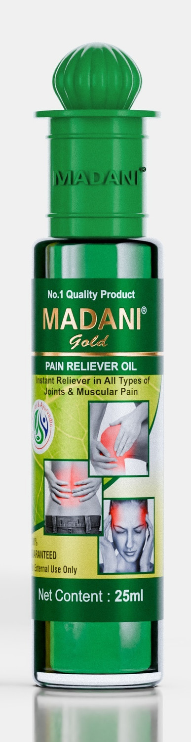 Image of Madani Gold Pain Reliver Oil Roll on 100% gauranteed Liquid (25 ml)