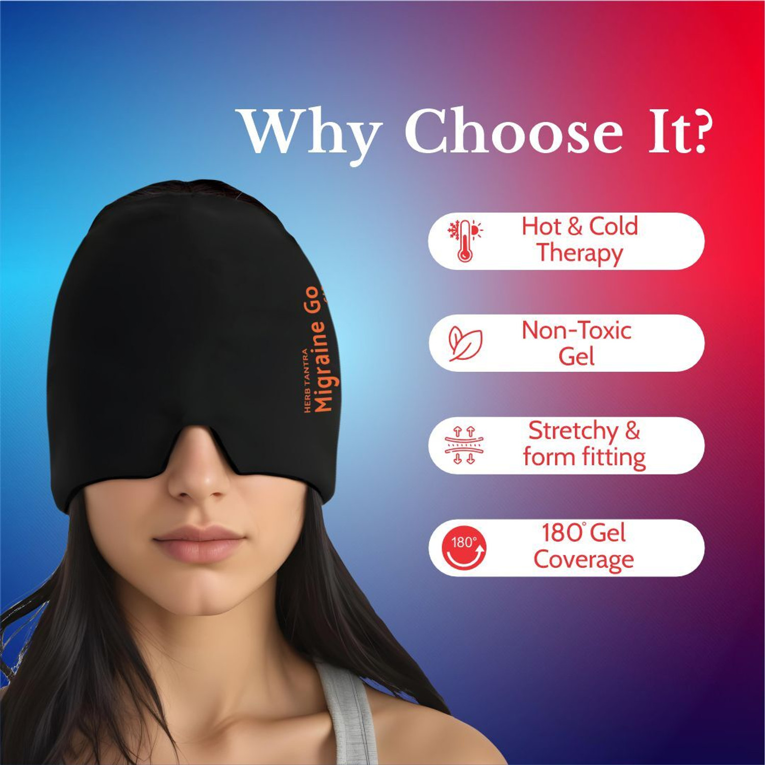 Image of Herb Tantra Migraine Go Hot and Cold Gel Headace Cap Gel